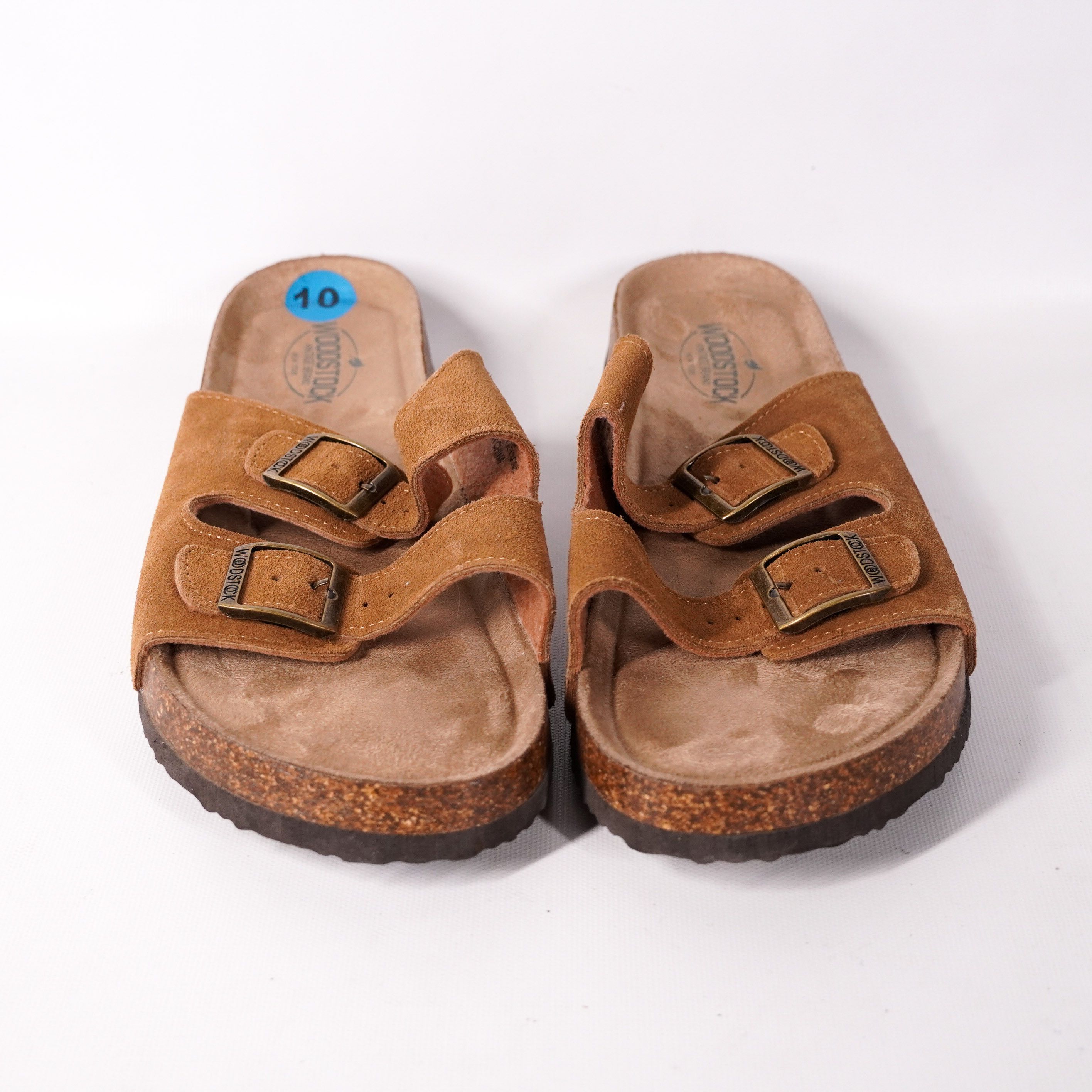 Other Woodstock Strap Buckle Beach Sandals Slides Shoes Men 10 Tan Size US 10 / EU 43 - 2 Thumbnail