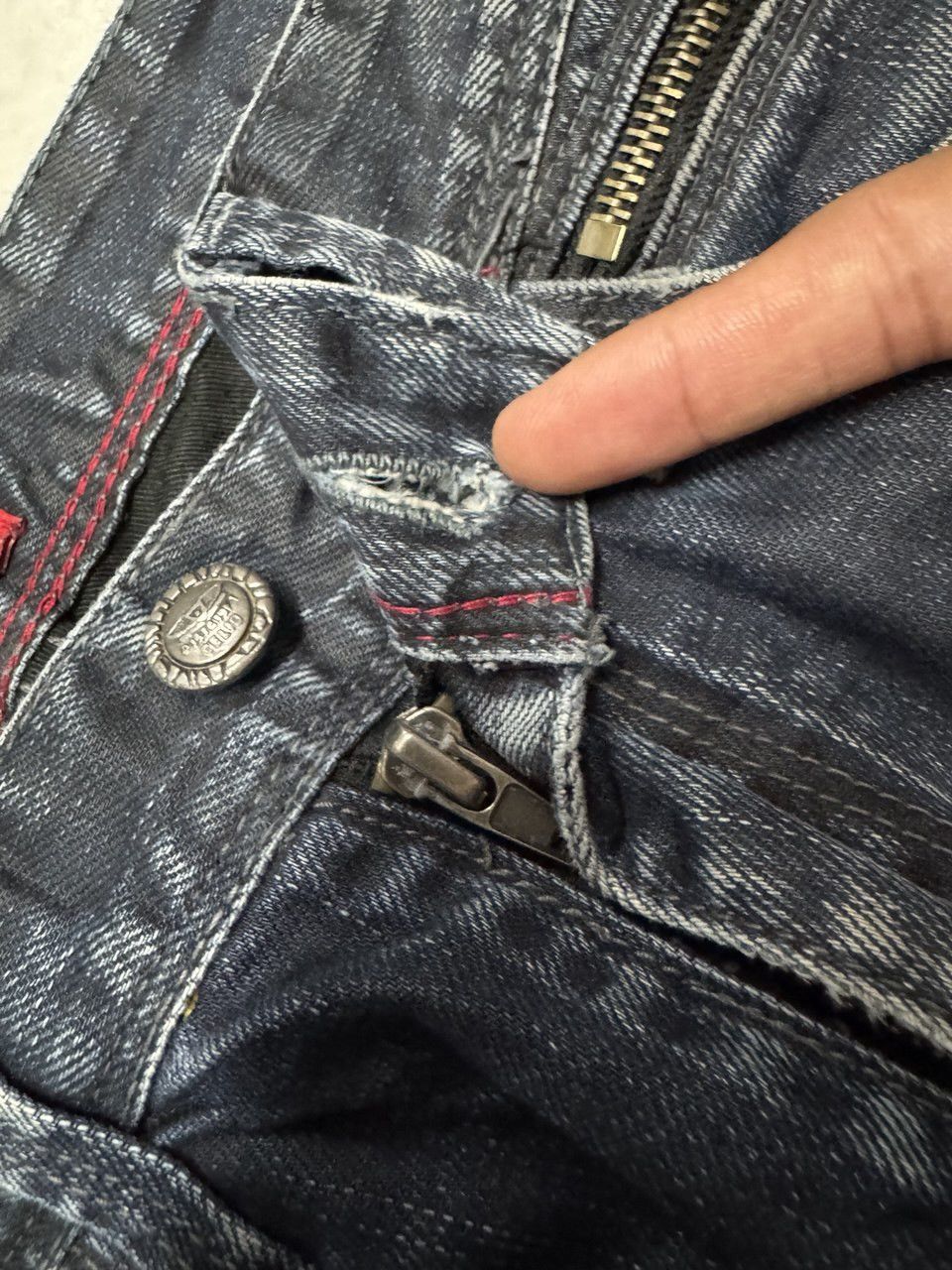 Other SICK Celio 🇯🇵 Insane Mudwash Distressed Whisker Dark Jeans Size US 32 / EU 48 - 10 Thumbnail