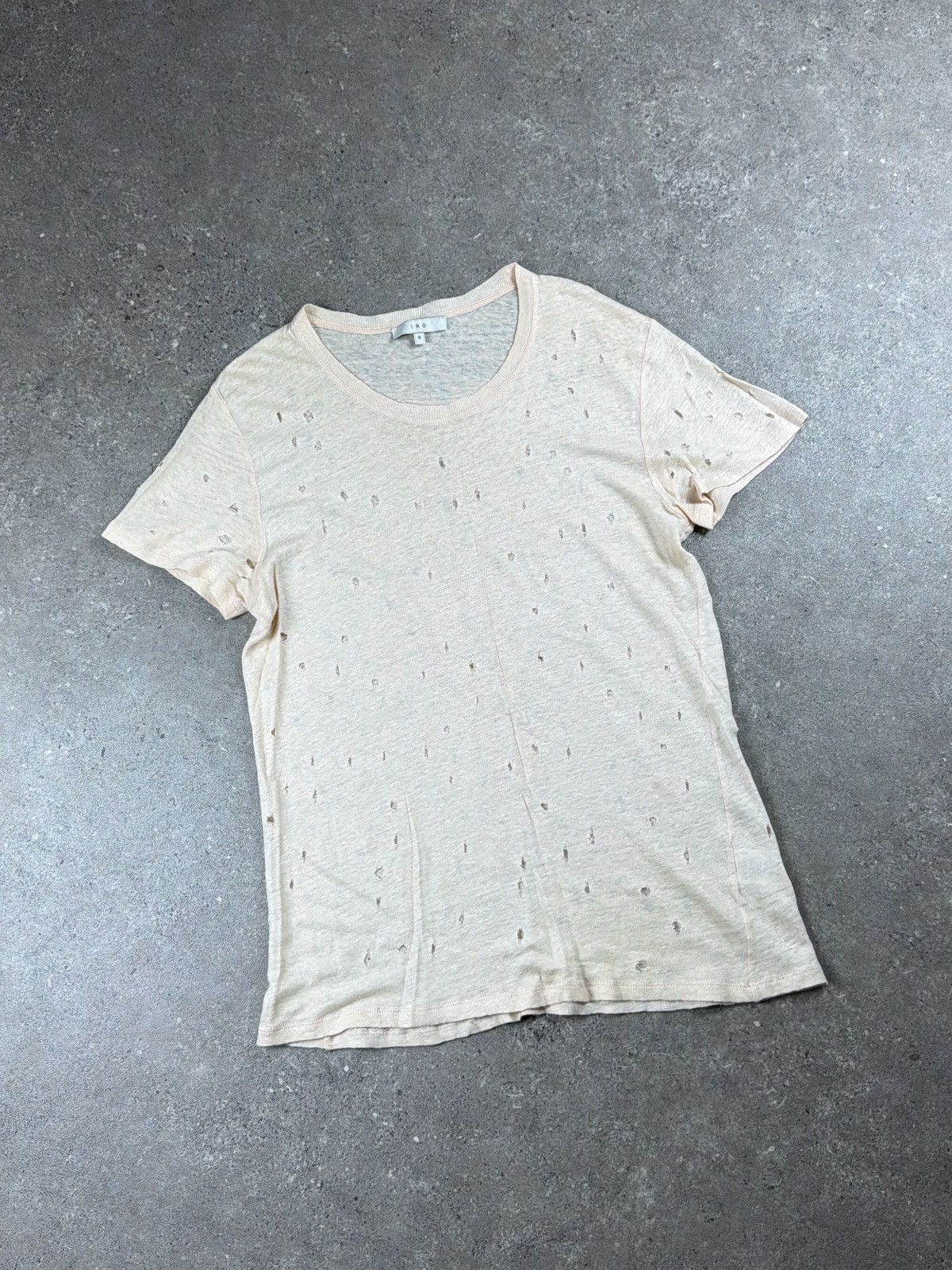 Iro Iro archive Distressed Linen japan T-shirt Size US S / EU 44-46 / 1 - 1 Thumbnail
