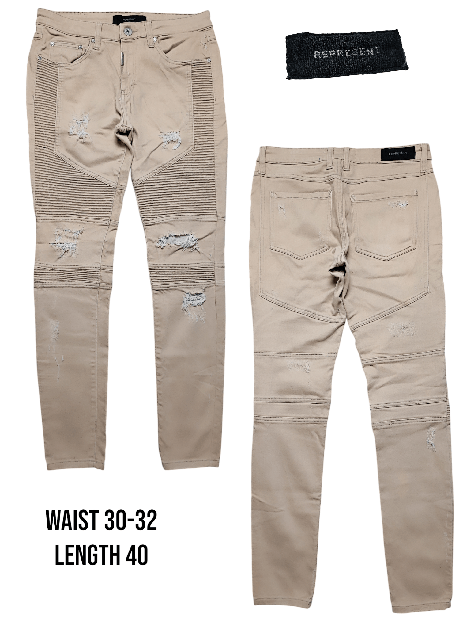 Represent Clo. Represent Brown Cotton Stretch Size US 30 / EU 46 - 1 Thumbnail