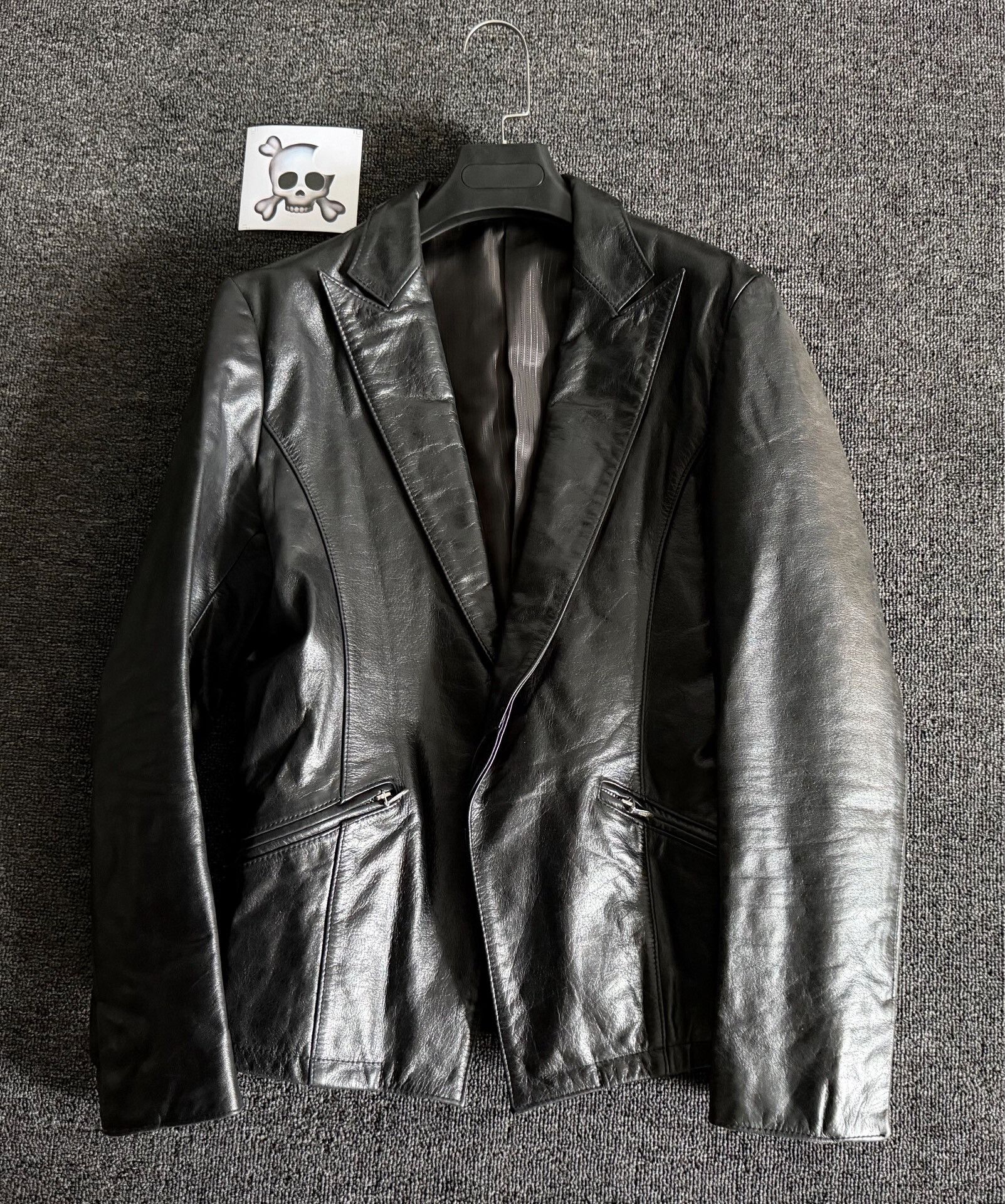 Tornado Mart Leather Blazer Suit Jacket