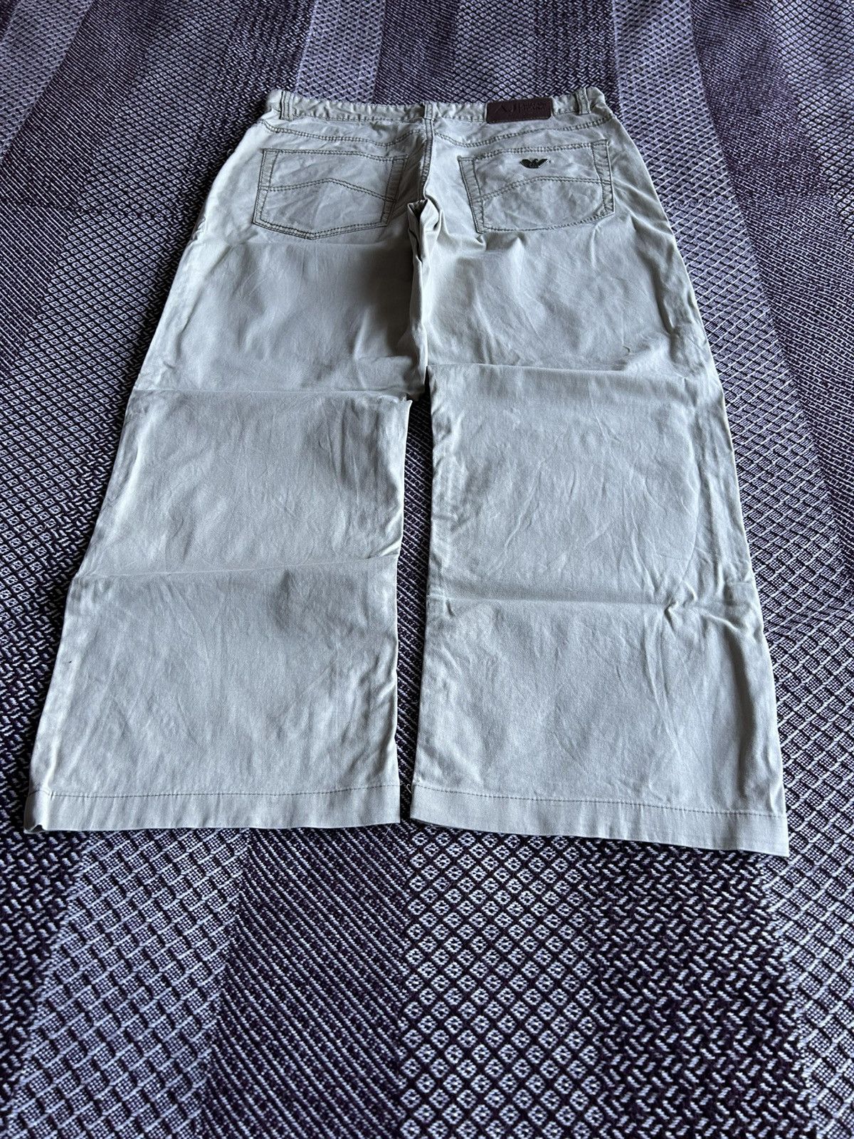 Armani × Vintage Vintage Armani Jeans Small Logo Solid Pants Size 32 Size US 32 / EU 48 - 3 Thumbnail