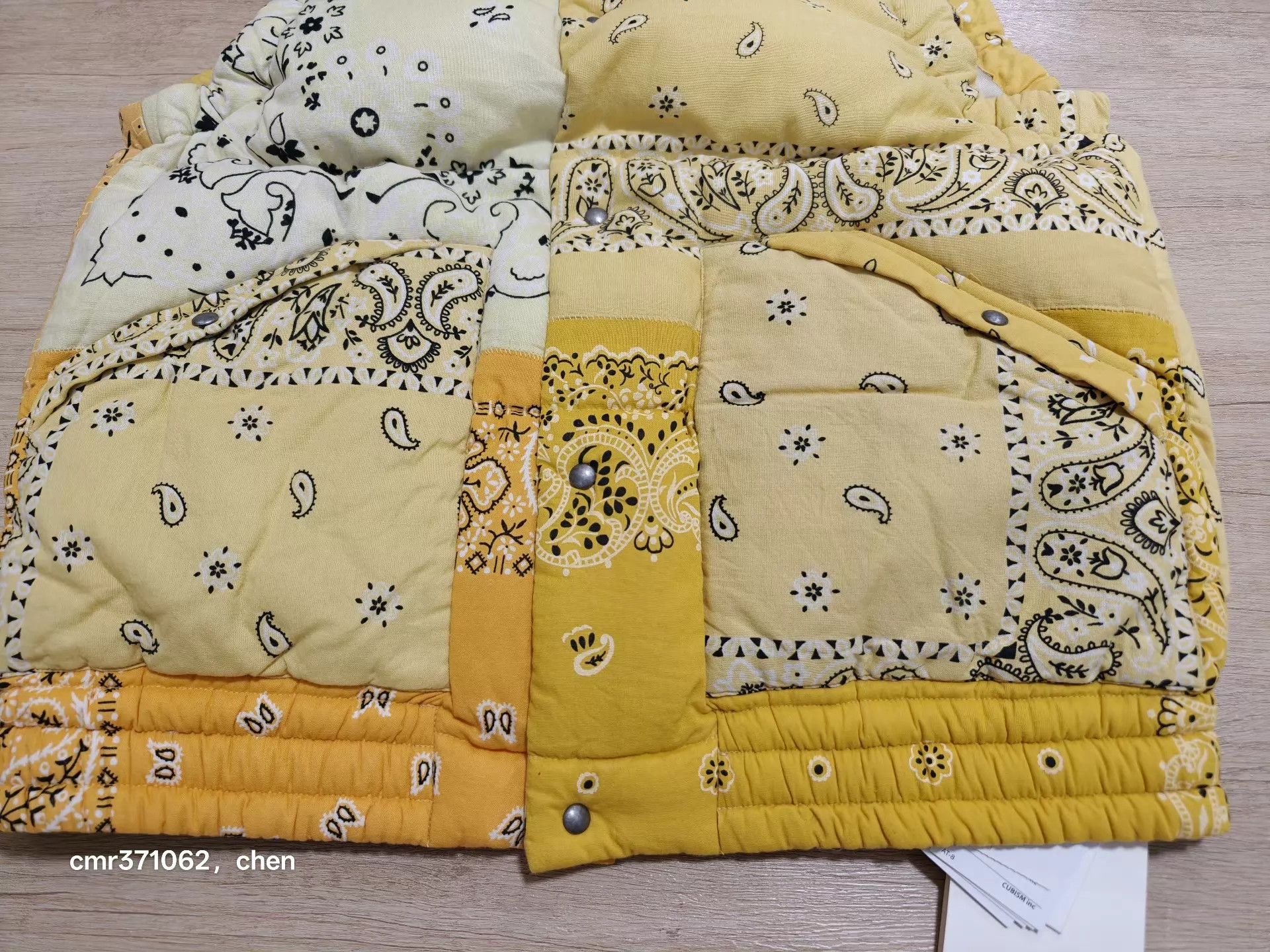 Visvim VISVIM 22 ICT Tour Ltd. Bandana Down Vest Yellow 2 Size US M / EU 48-50 / 2 - 5 Thumbnail
