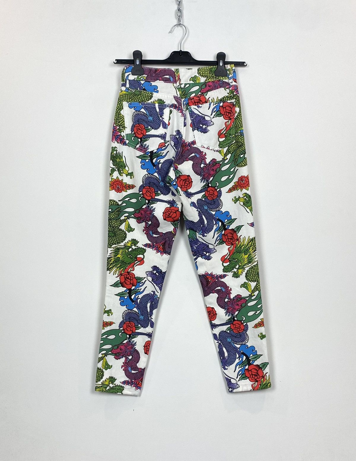 Other Jaded London Cropped Oversized Denim Jacket In Dragon Print Size S / US 4 / IT 40 - 16 Thumbnail