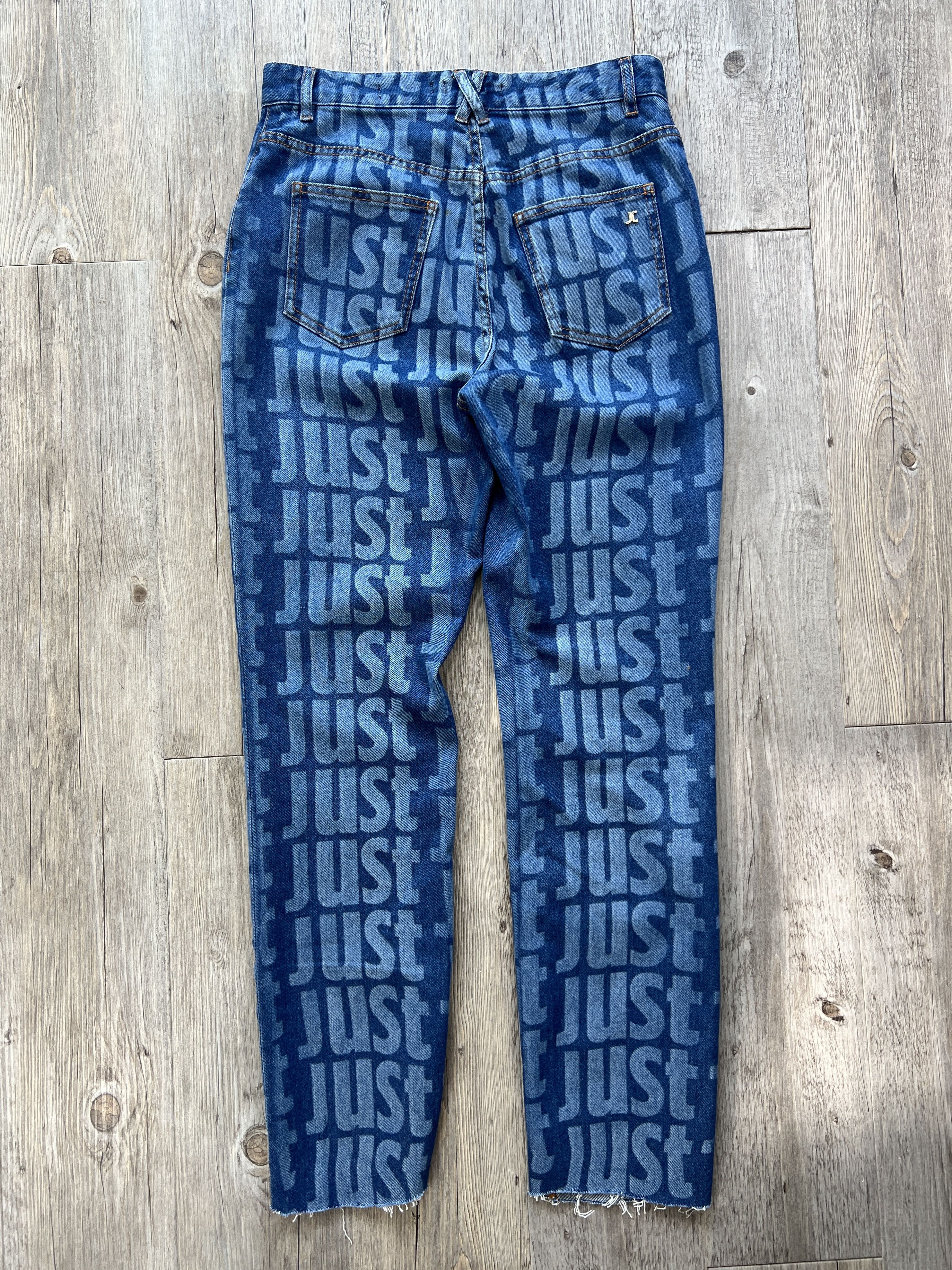 Just Cavalli Just Cavalli Spell Out Laser Jeans Size 28" / US 6 / IT 42 - 4 Thumbnail