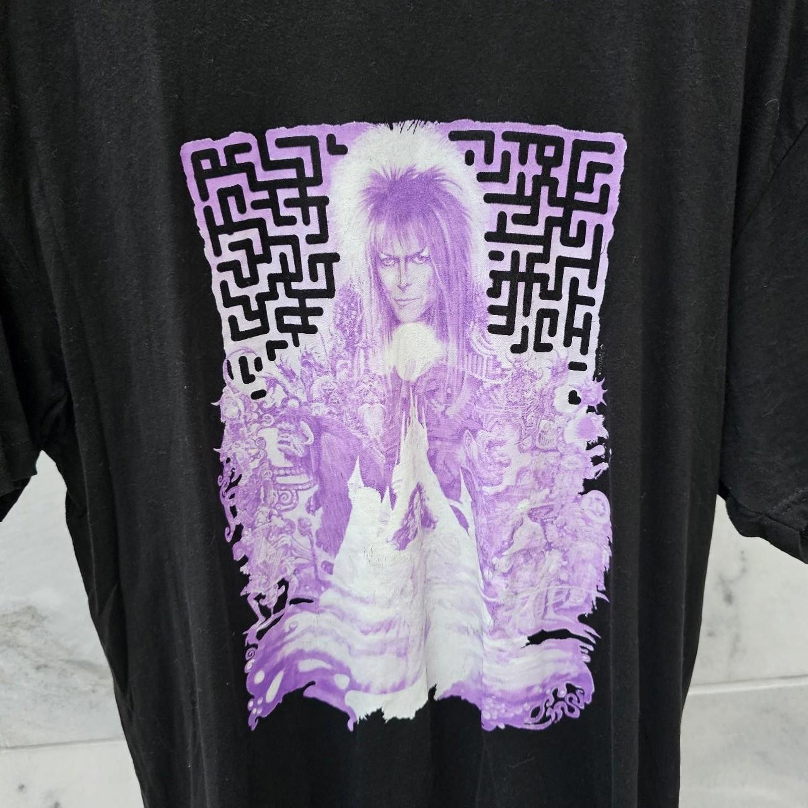 Other Men's Black and Purple David Bowie Labrinth T-shirt Size US XL / EU 56 / 4 - 2 Thumbnail