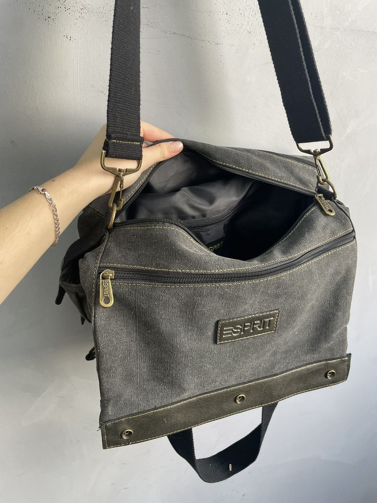 Diesel Messenger bag canvas diesel style army style y2k Size ONE SIZE - 16 Thumbnail