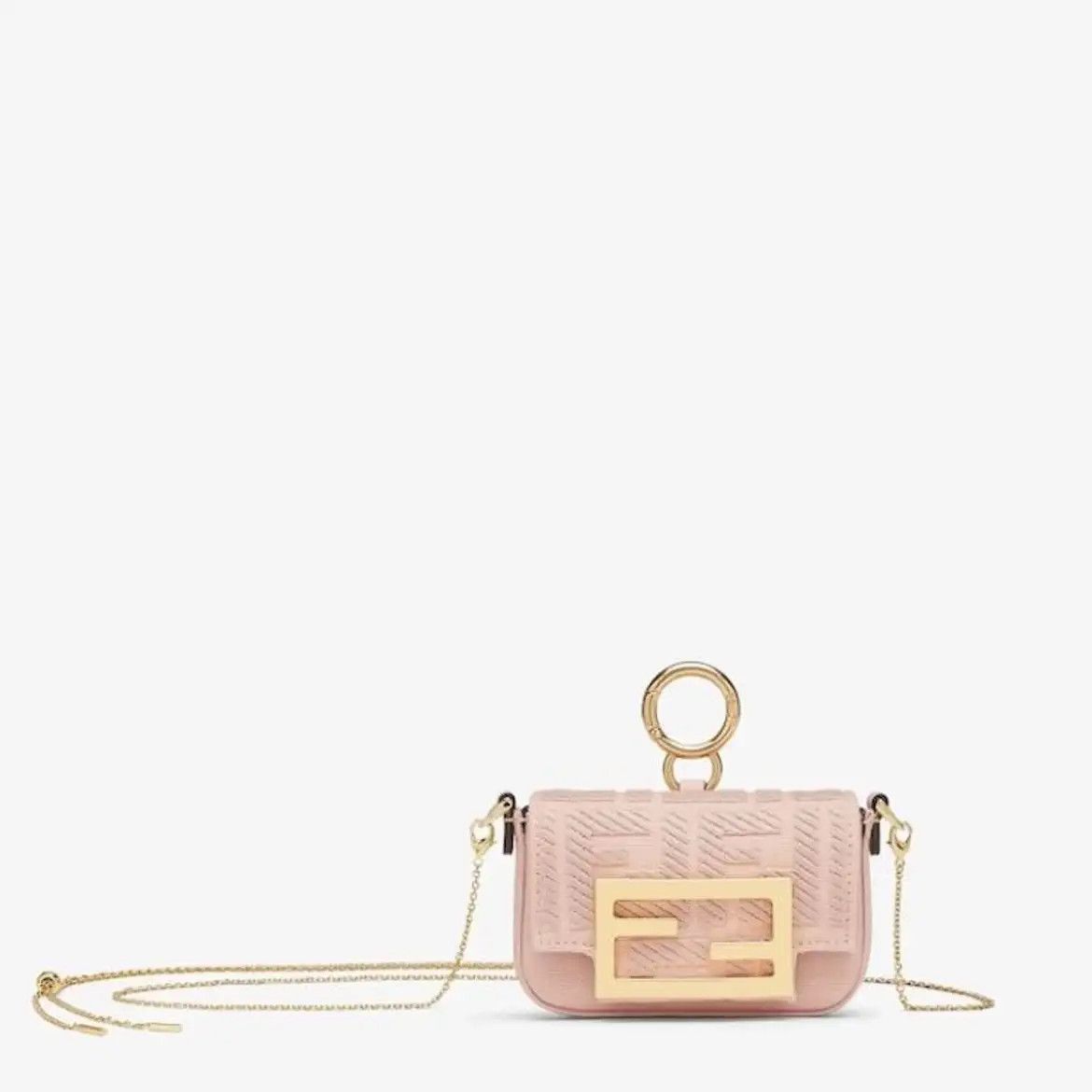 Fendi o1loc1c0824 Size: OS / Nano Baguette Charm in Pink Size ONE SIZE - 1 Preview