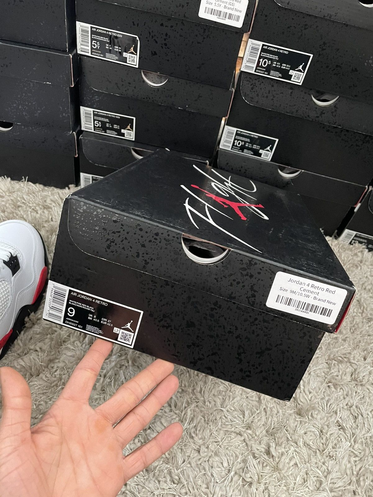 Jordan Brand Jordan 4 Red Cement Size US 9 / EU 42 - 9 Thumbnail