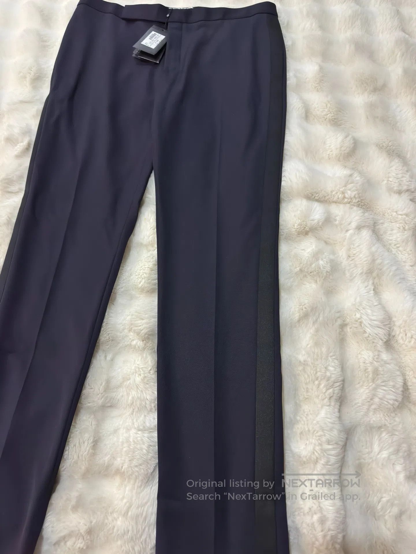 Saint Laurent Paris Saint Laurent Paris Deep Blue Smoking Trousers| Size US 34 / EU 50 - 2 Thumbnail