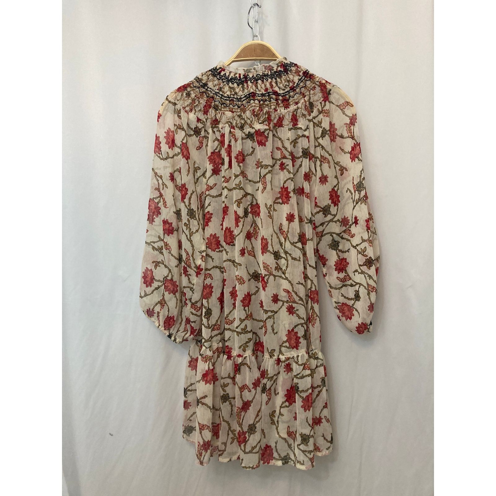 Free People Free People Keeping Up with Kara Ivory Floral Tunic Top Size S / US 4 / IT 40 - 13 Thumbnail