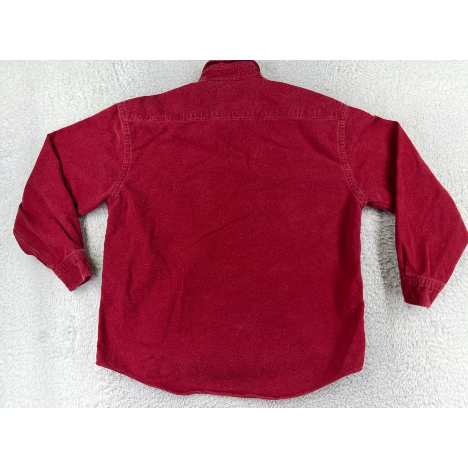 Vintage St. John's Bay Shirt Mens Large Red Button Up 100% Cotton Flannel Pockets Button Size US L / EU 52-54 / 3 - 2 Thumbnail