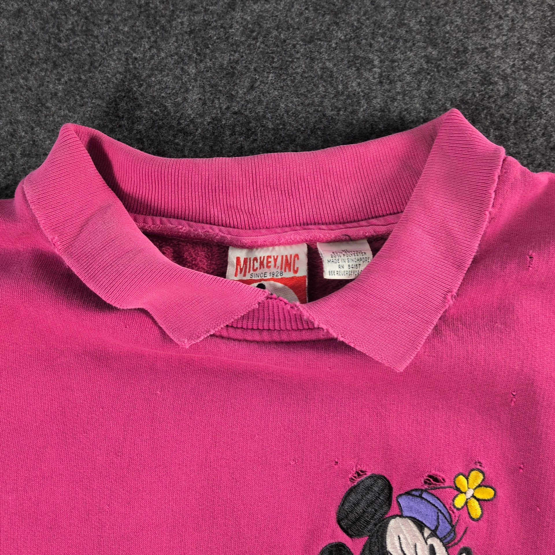 Mickey Inc 80s/90s Disney Minnie Mouse Sweatshirt Thrashed Mickey Inc Size US XL / EU 56 / 4 - 5 Thumbnail