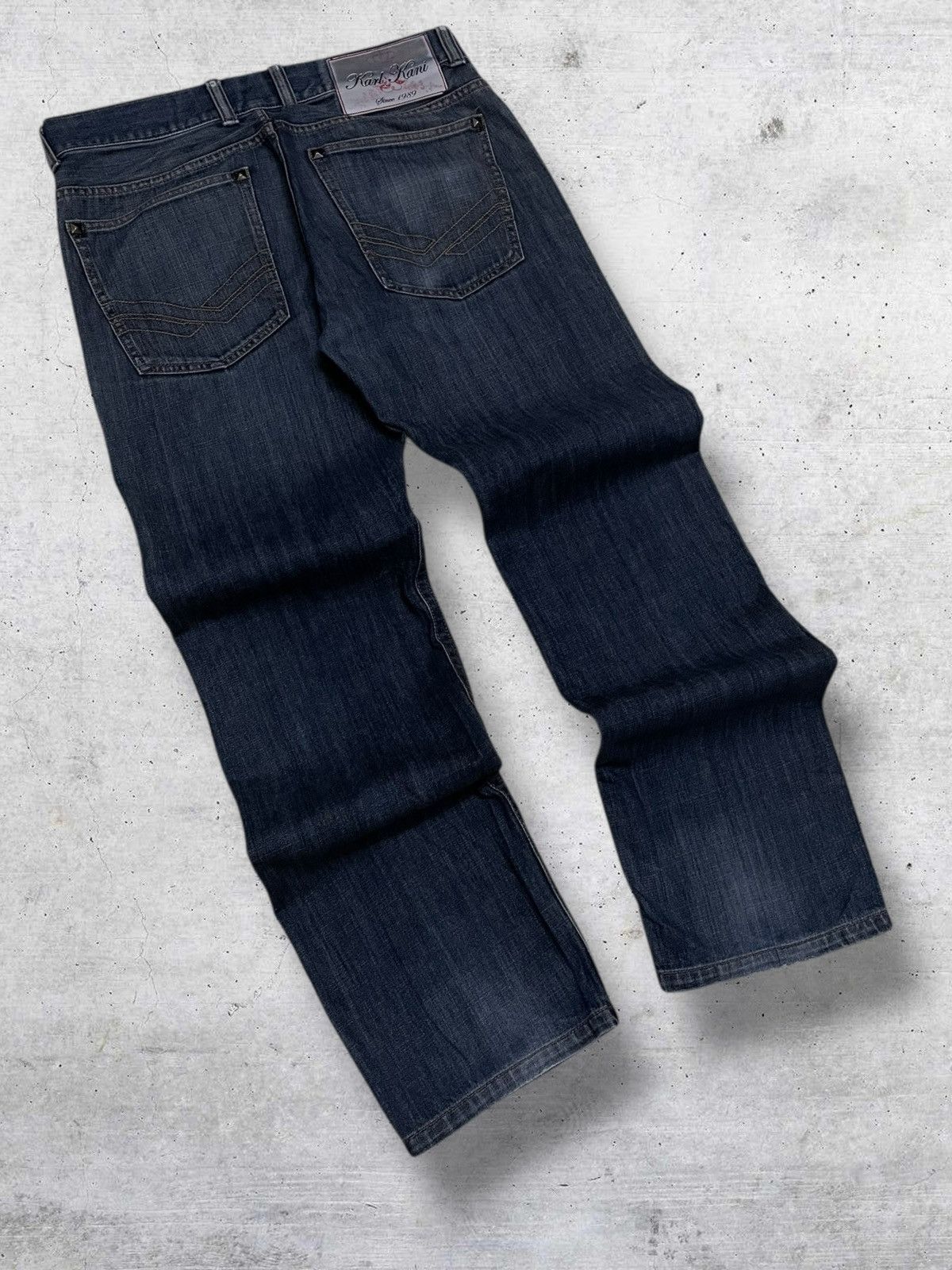 Karl Kani VINTAGE KARL KANI 90S OG DESIGNER STREETWEAR INDIGO DENIM Size US 33 - 10 Thumbnail