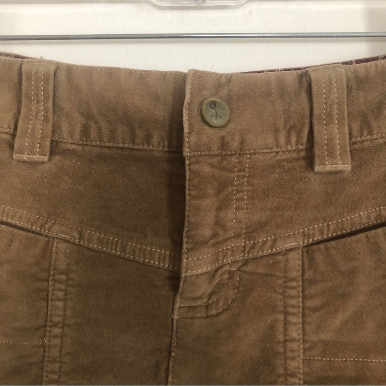 Athleta Athleta Brown Corduroy Soft Velour Long Line Mini Skirt Size 27" / US 4 / IT 40 - 2 Thumbnail
