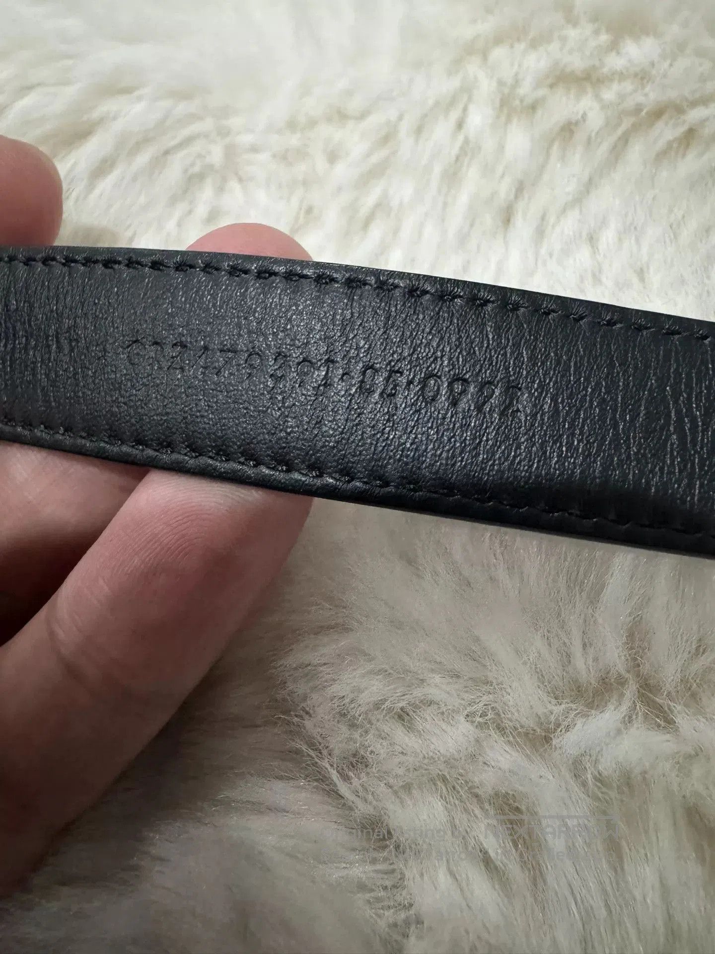 Yves Saint Laurent Saint Laurent Black Silver Logo Belt 85. Size ONE SIZE - 5 Thumbnail