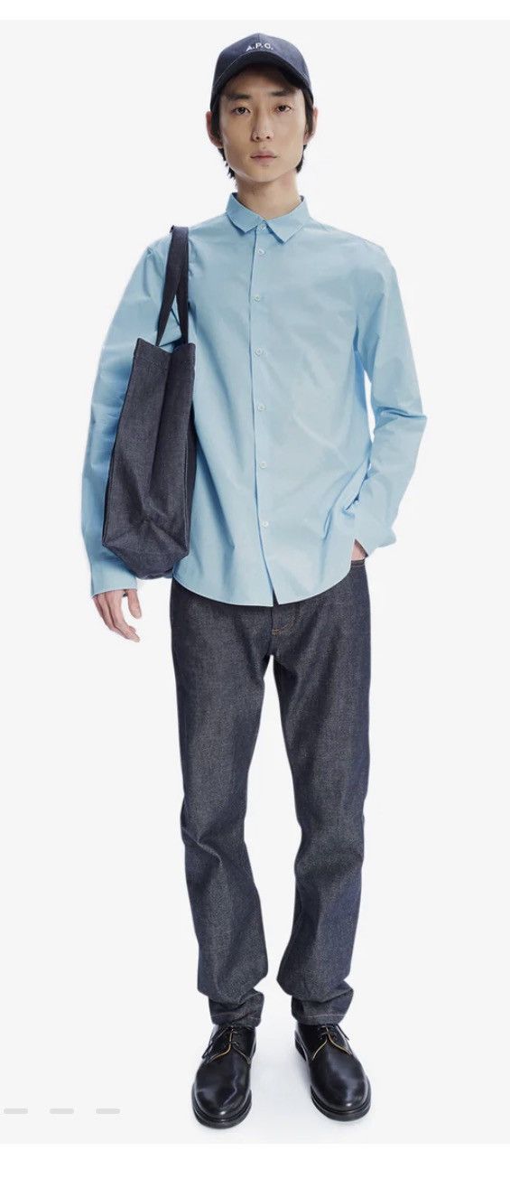 A.P.C. A.P.C Mid-rise classic straight leg jeans in Japanese raw Size US 31 - 11 Thumbnail