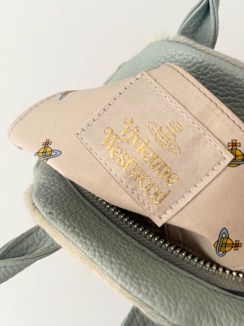 Vivienne Westwood Vivienne Westwood Baby blue horse leopard print silver Sat Size ONE SIZE - 9 Thumbnail