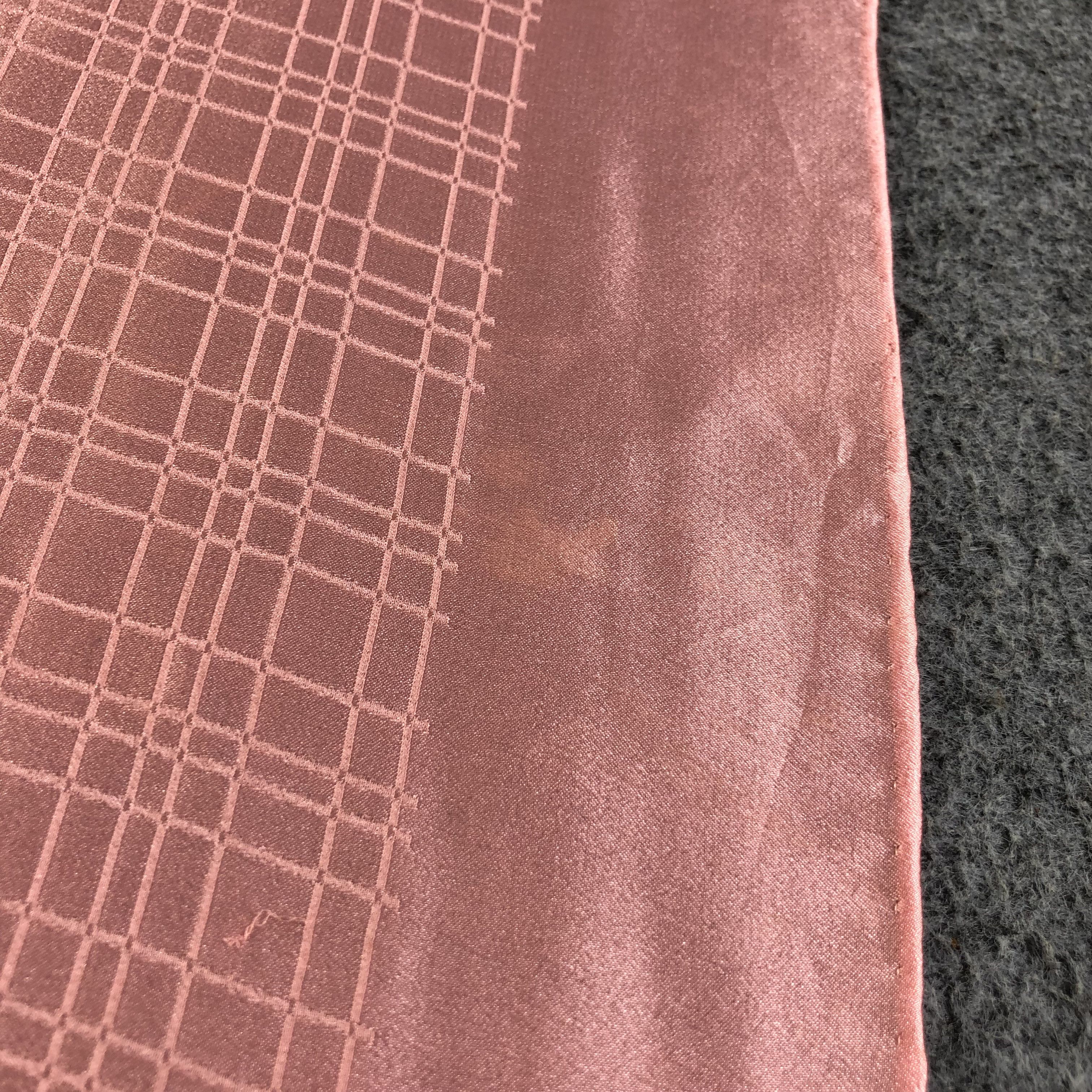Japanese Brand Vintage Echo Pink Hand Rolled Silk Scarf M566 Size ONE SIZE - 5 Thumbnail