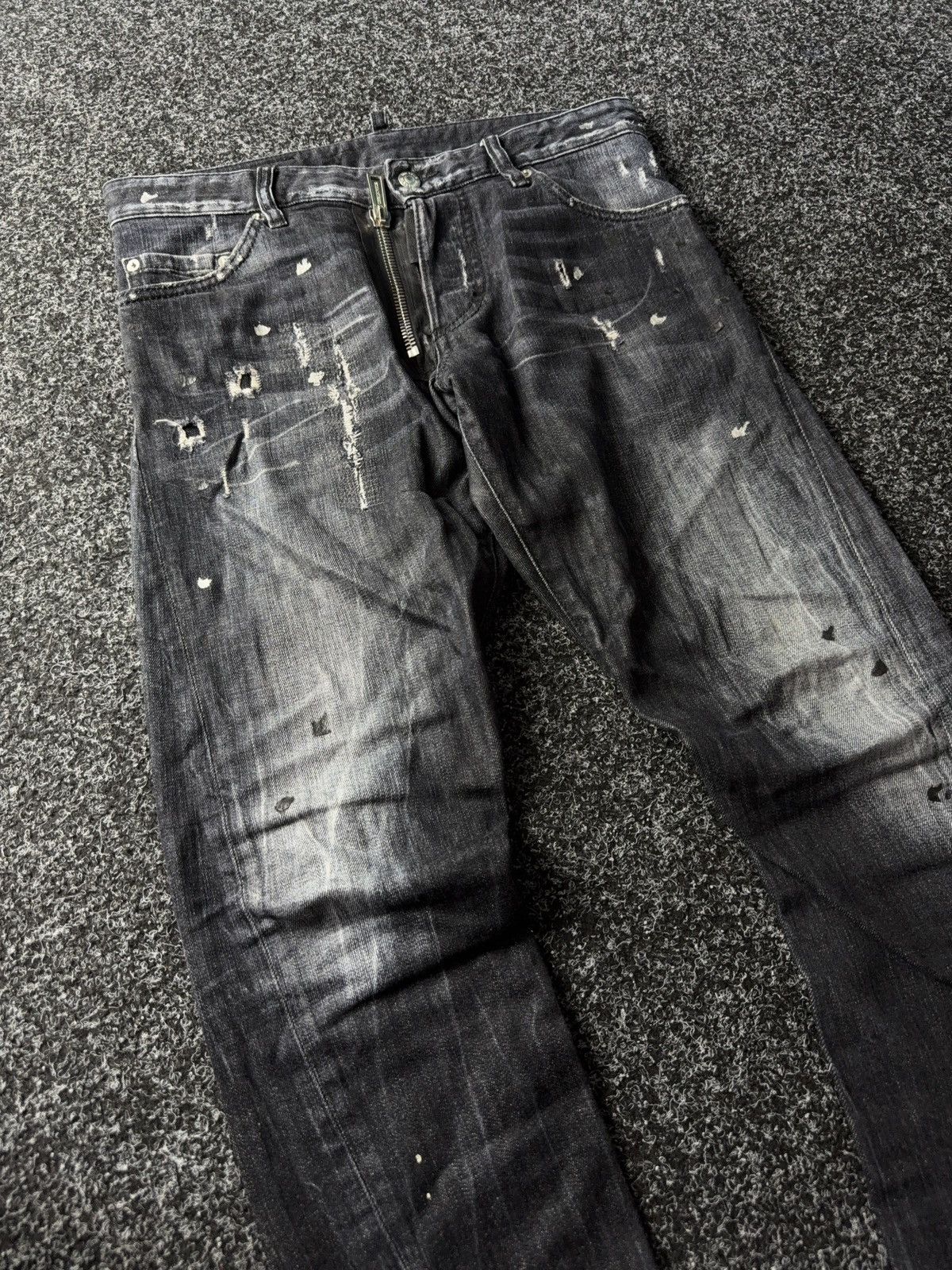 Dsquared2 RARE pants Dsquared2 distressed Denim Y2k style💥🔥 Size US 31 - 5 Thumbnail