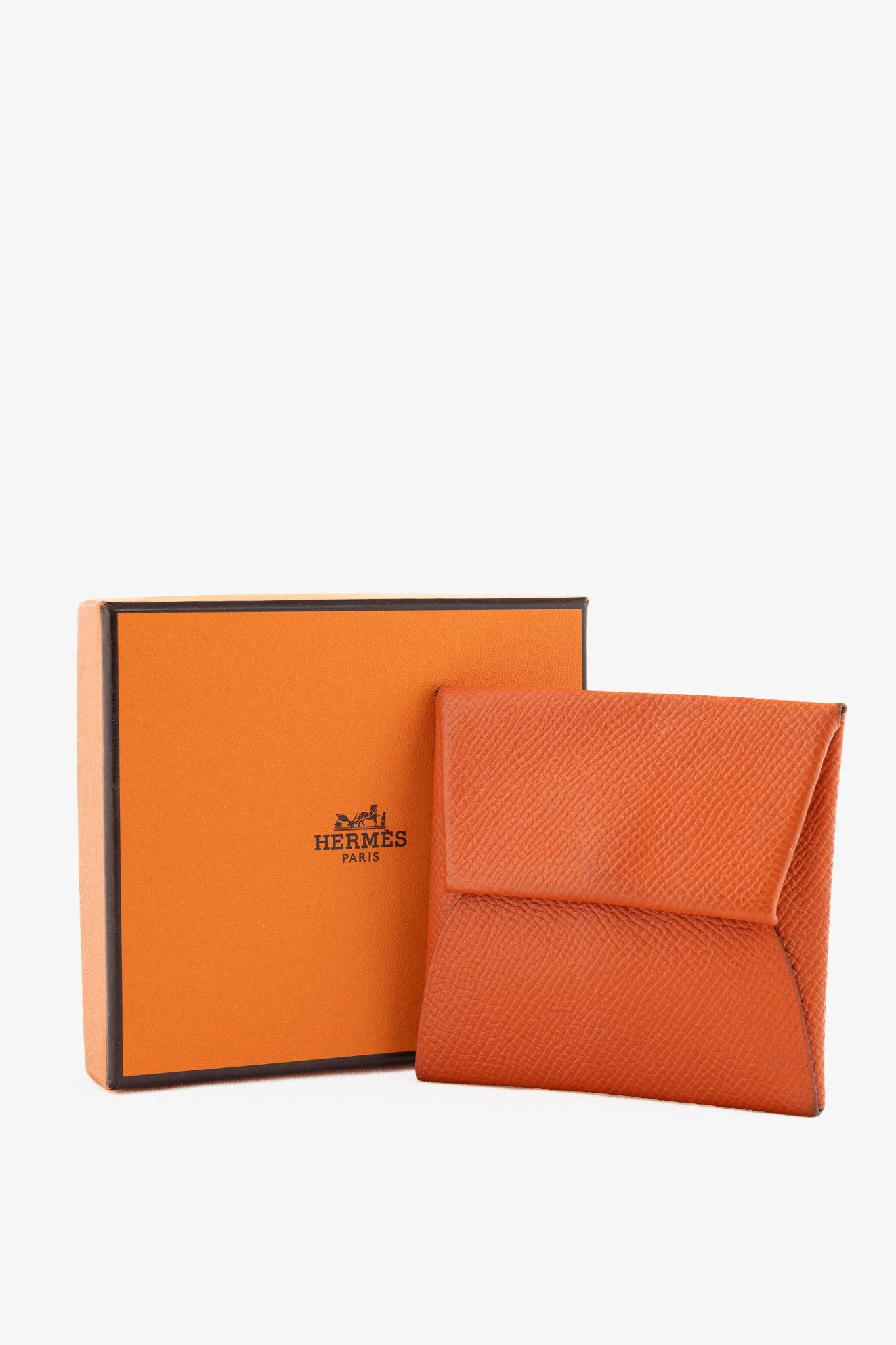 Hermes Hermes Bastia Orange Epsom Calfskin Change Purse Size ONE SIZE - 8 Thumbnail