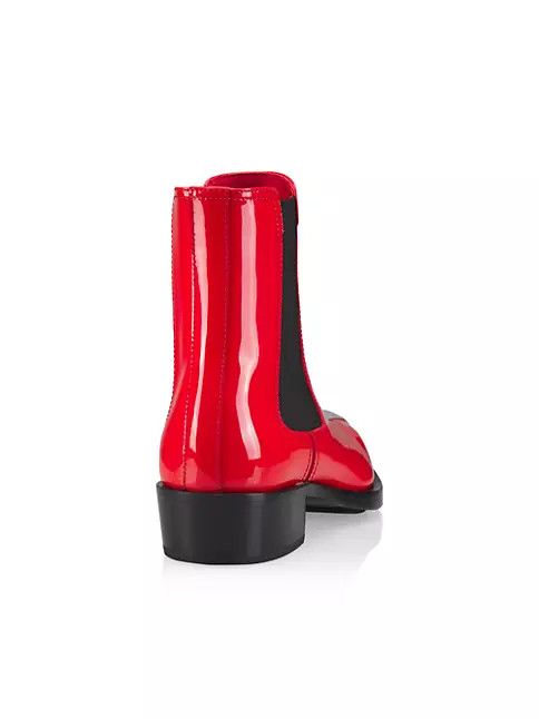 Alexander McQueen o1y0225 Ankle Boots in Black & Red Size US 6 / IT 36 - 3 Thumbnail