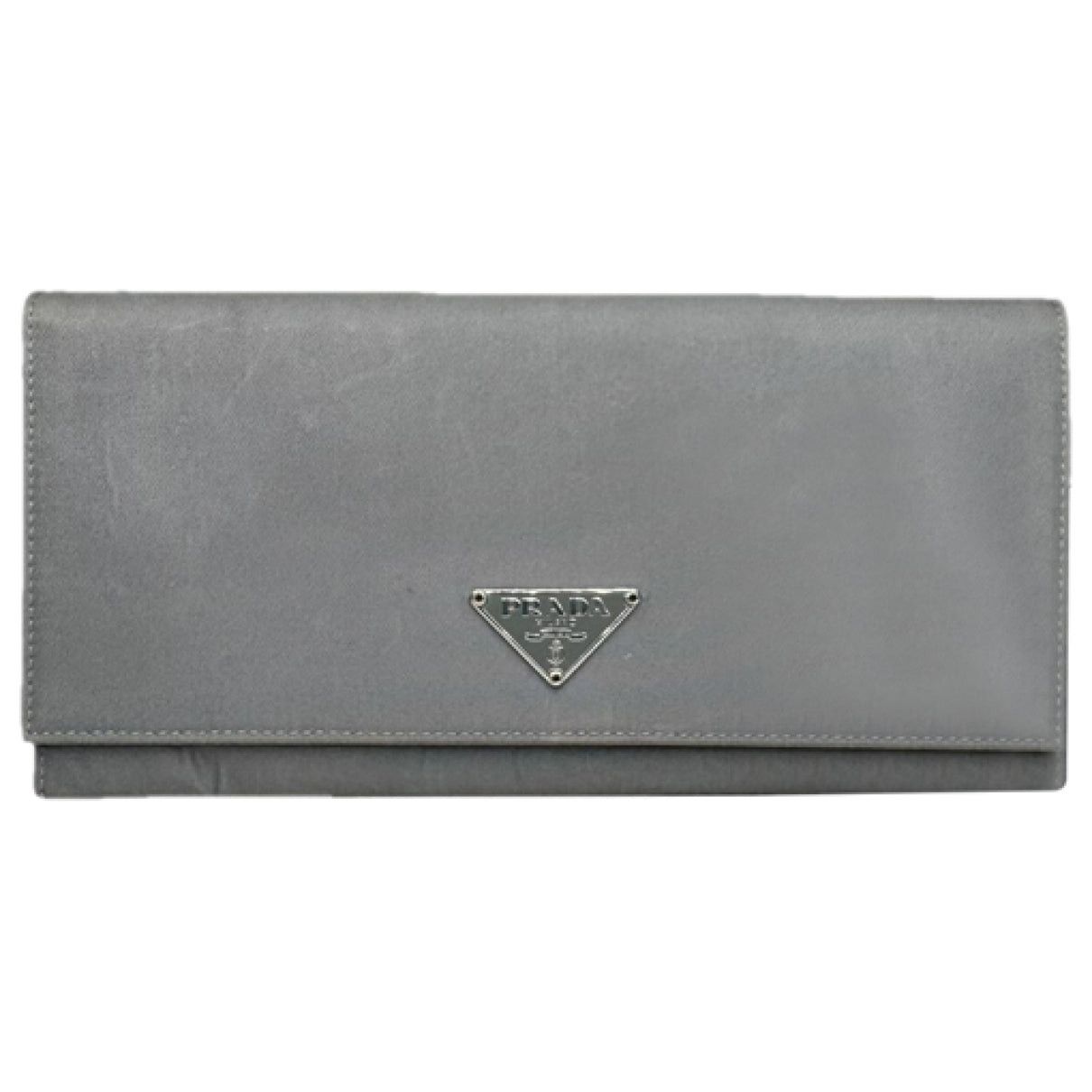 Prada Grey Leather Wallet Size ONE SIZE - 1 Thumbnail