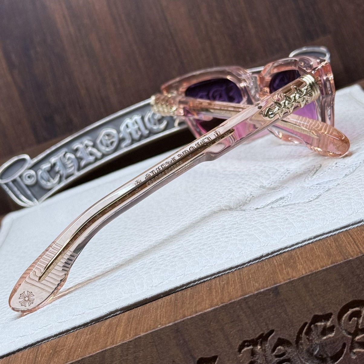 Chrome Hearts Chrome Hearts Asstraordinaire 1/1 ‘EUPHORIA’ Sunglasses Size ONE SIZE - 8 Thumbnail