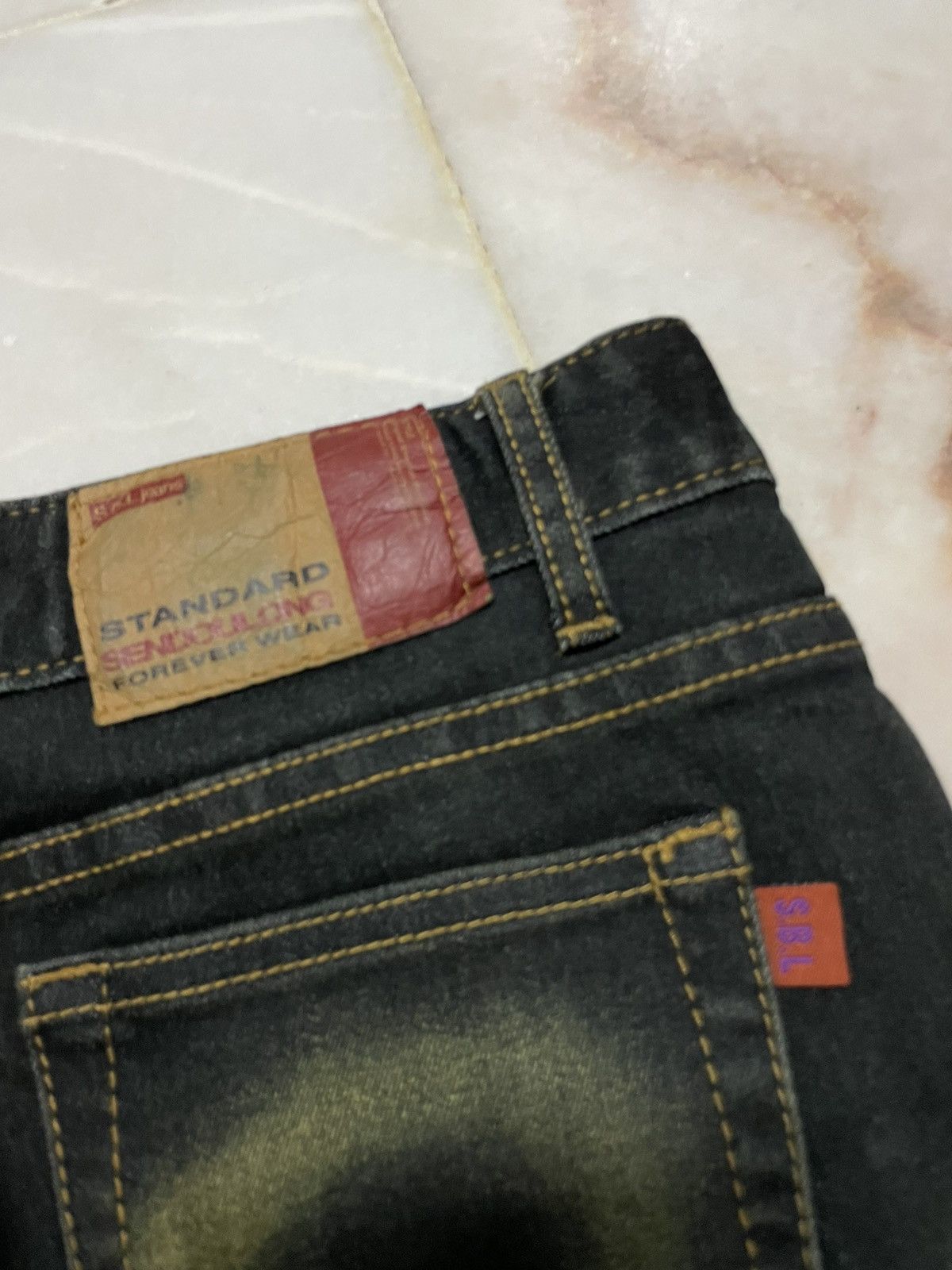 Tornado Mart 💥Flared💥Insane 90s Japanese Rusty Mudwash Studded Dark Jean Size 28" / US 6 / IT 42 - 12 Thumbnail