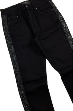 Amiri jeans glitter on sale stripe