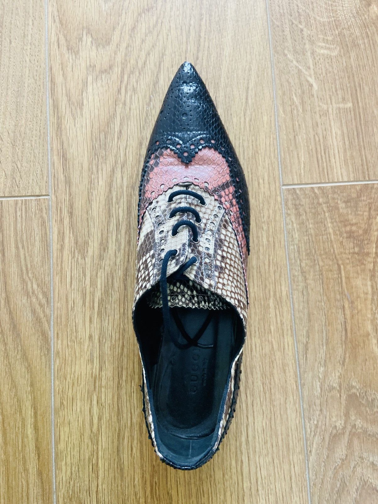 Gucci Gucci Brogue Lace Up Multucolor phyton Size US 9 / IT 39 - 2 Thumbnail