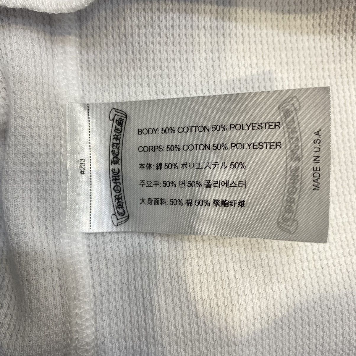 Chrome Hearts Chrome Hearts Dagger Thermal long t-shirt white Size XL / US 12-14 / IT 48-50 - 9 Thumbnail