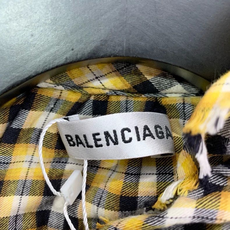 Balenciaga Balenciaga size 34 Yellow Plaid Shirt Size S / US 4 / IT 40 - 3 Thumbnail