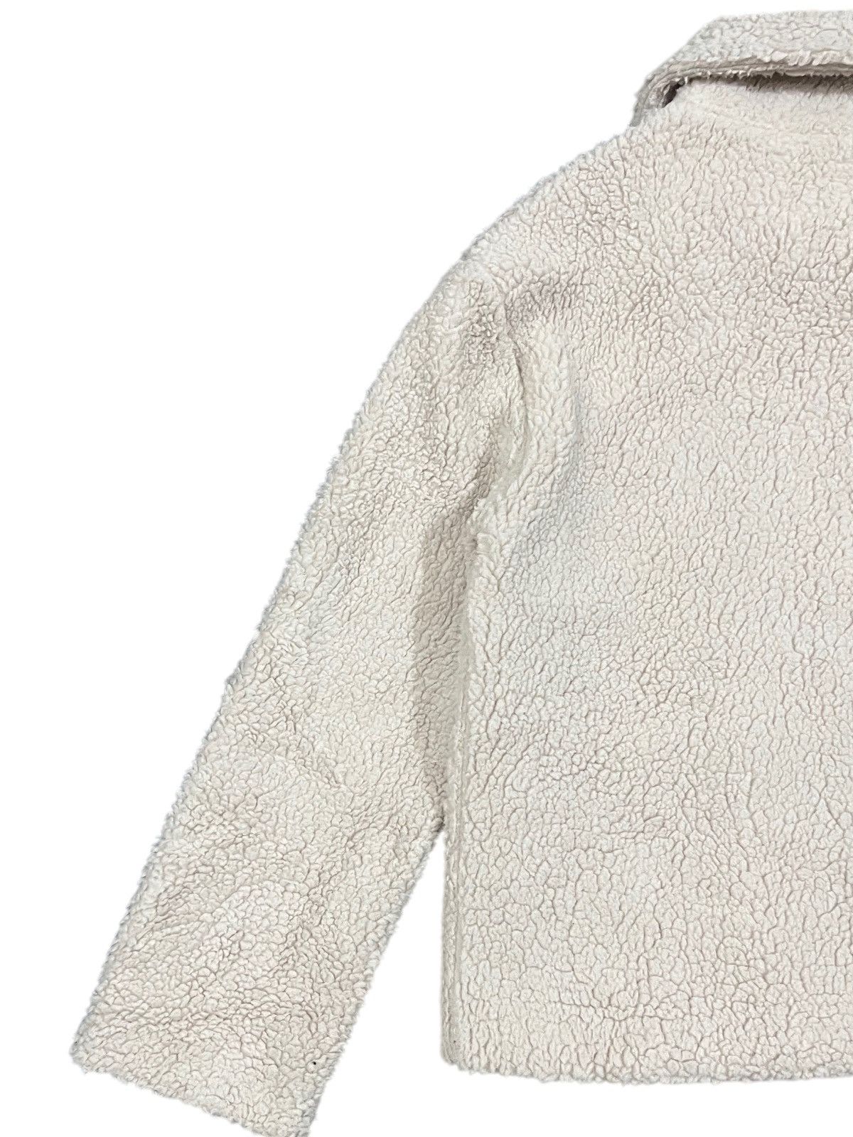 Japanese Brand Vintage HK Works London Deep Pile Sherpa Bomber Jacket Size US M / EU 48-50 / 2 - 7 Thumbnail