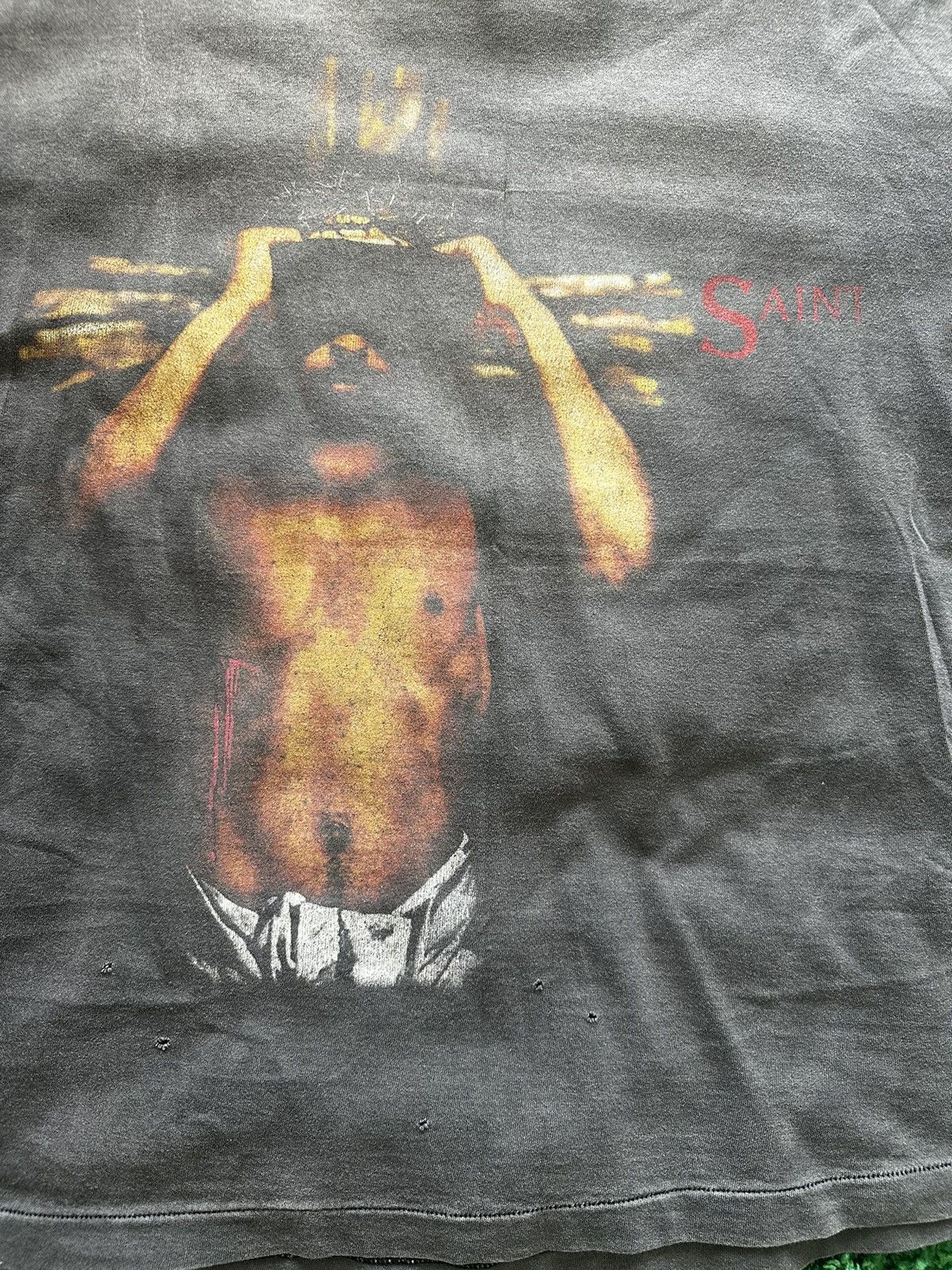 Saint Michael Saint Michael’s SAINT LIVE IN HELL T Shirt Size US L / EU 52-54 / 3 - 2 Thumbnail