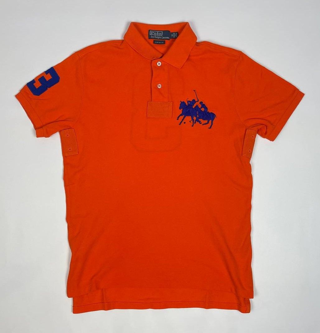 Polo Ralph Lauren × Ralph Lauren × Ralph Lauren Blue Label Ralph Lauren Chief Keef style Legit Big Pony Polo Shirt Size US M / EU 48-50 / 2 - 1 Thumbnail