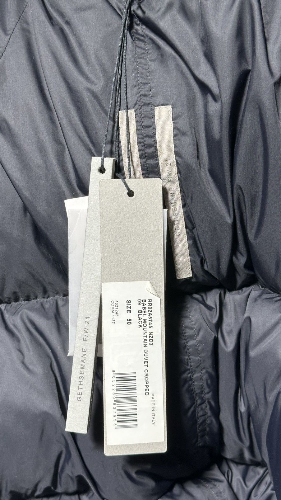 Rick Owens Rick Owens FW21 GETHSEMANE Babel Mountain Duvet cropped (50) Size US M / EU 48-50 / 2 - 10 Thumbnail