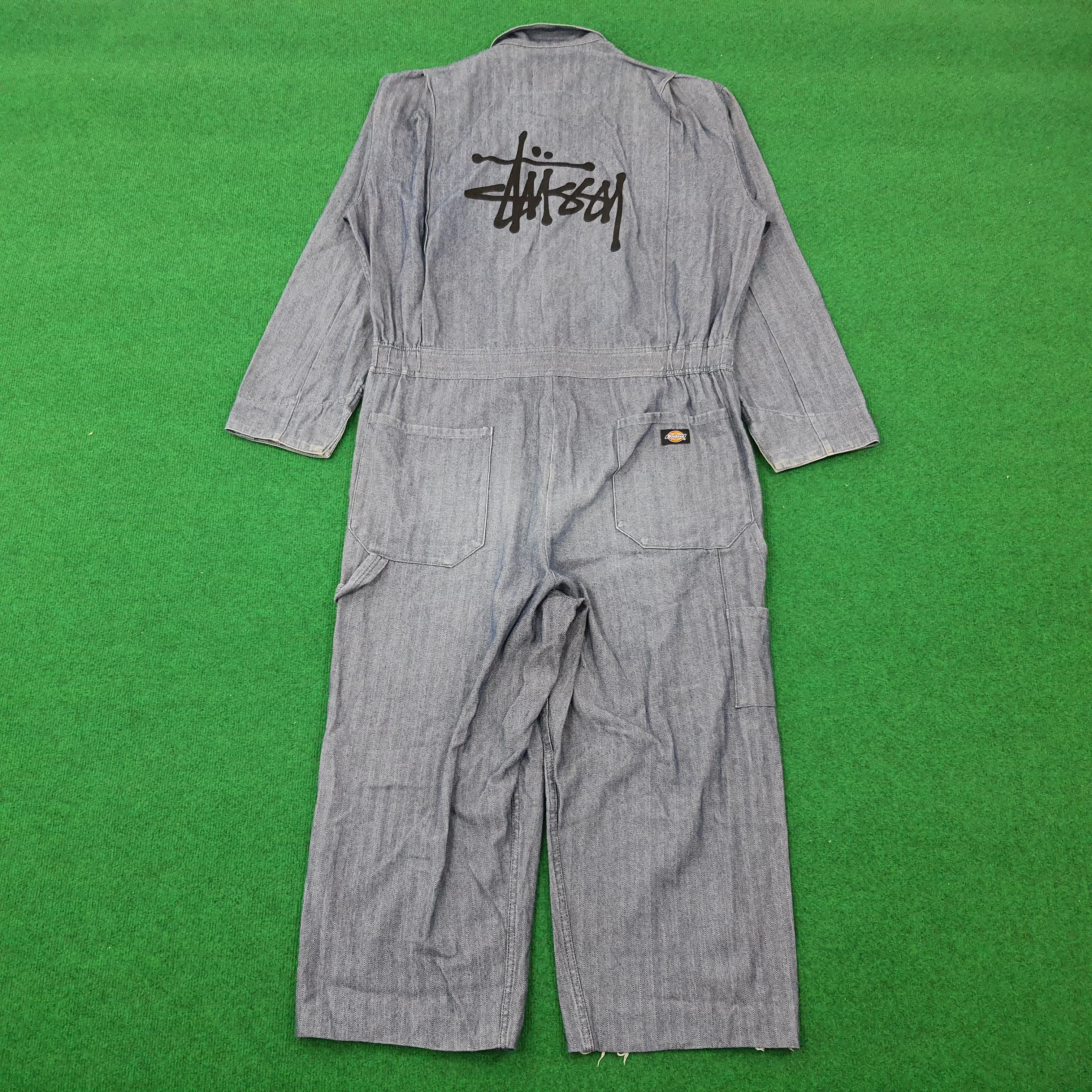 Dickies × Stussy × Vintage Vintage Dickies x Custom Stussy Logo Coverall Size US L / EU 52-54 / 3 - 2 Thumbnail