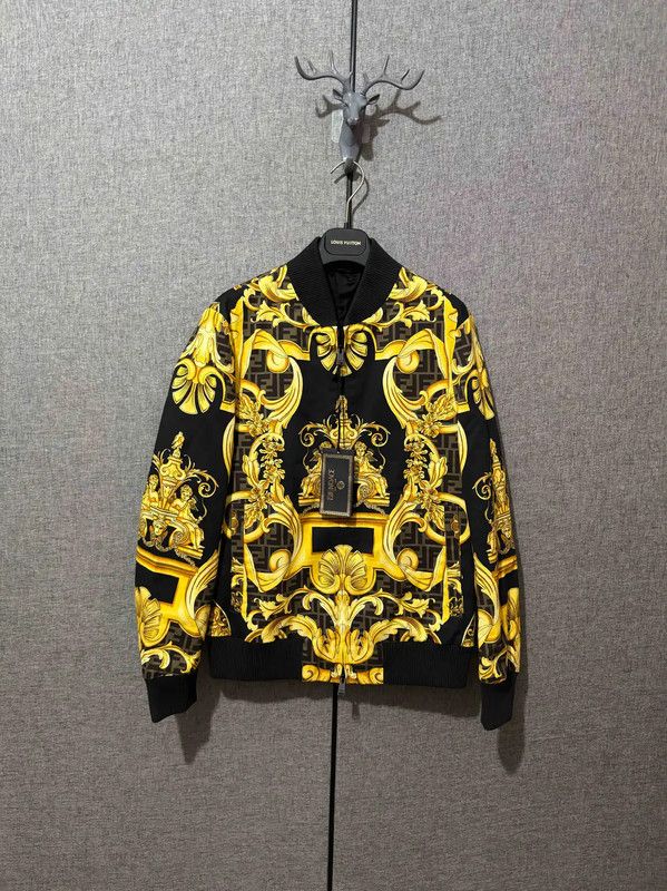 Fendi Fendi Colorful Cotton Printed Men's Jacket 0089 Size US M / EU 48-50 / 2 - 1 Thumbnail