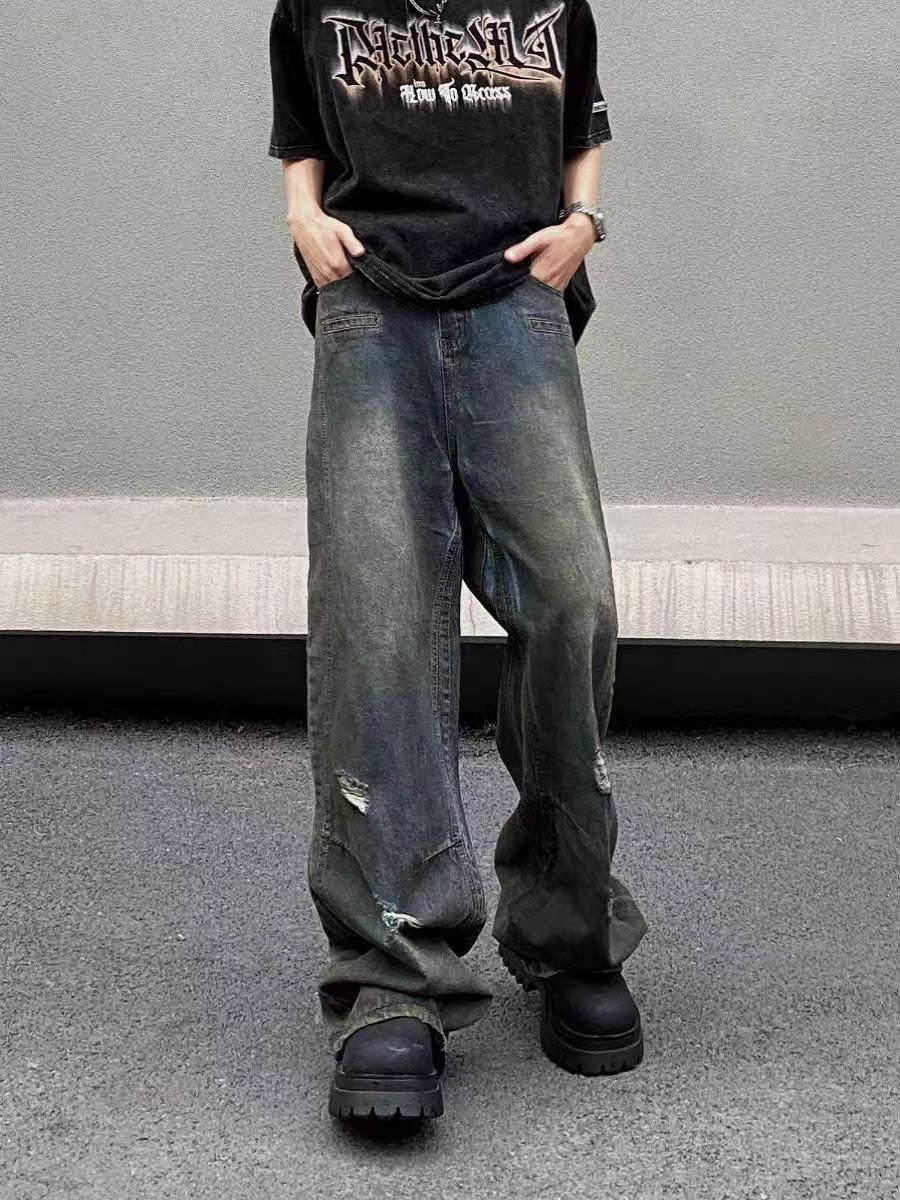 Japanese Brand × Jean Street style washed and ripped micro flared jeans Size US 30 / EU 46 - 2 Thumbnail
