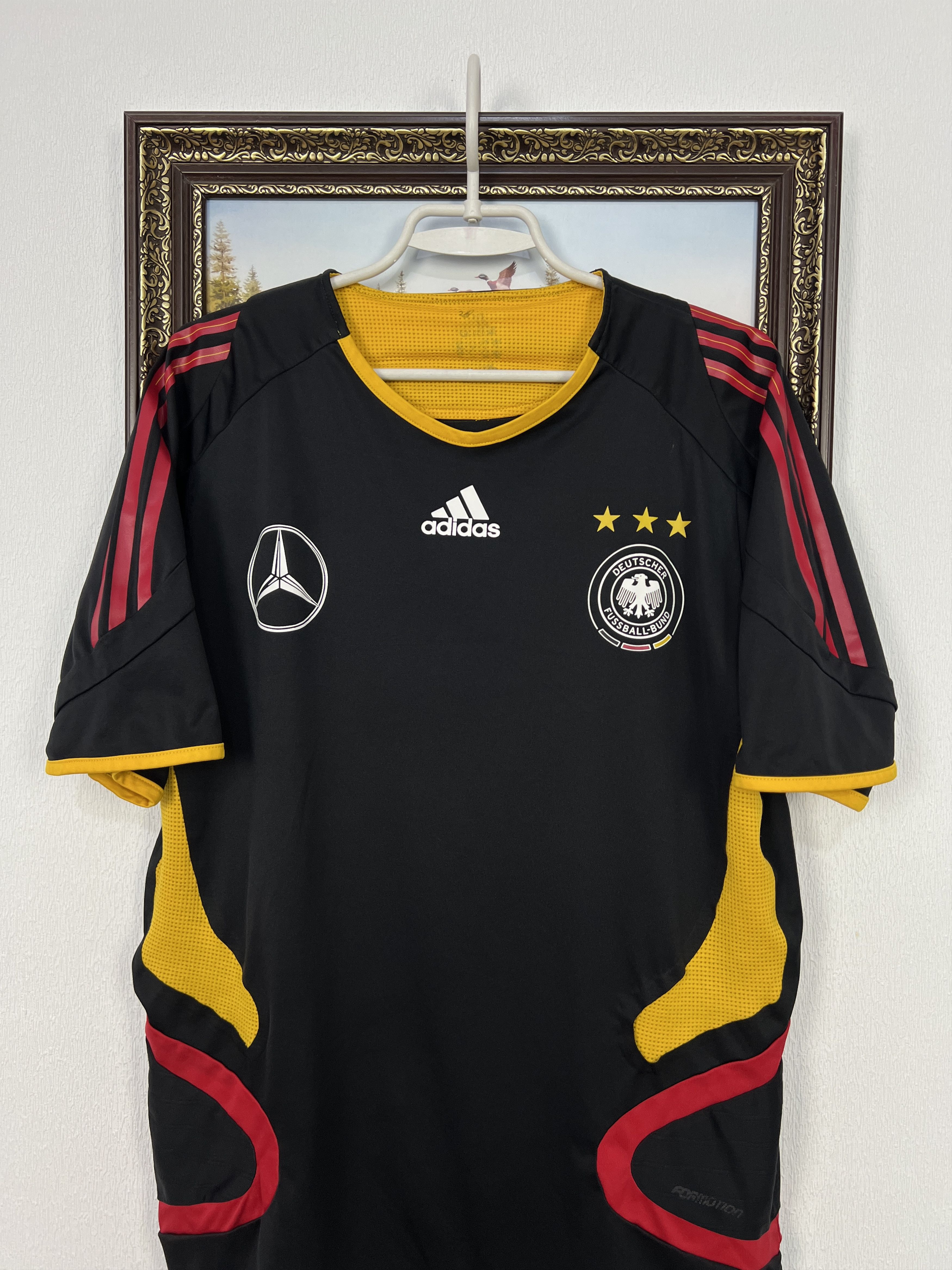 Adidas Vintage Adidas Germany Player Issue Football Train Shirt Size US L / EU 52-54 / 3 - 2 Thumbnail