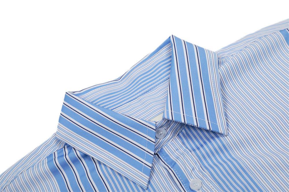 Japanese Brand × Vintage American loose vertical striped short-sleeved shirt Size US M / EU 48-50 / 2 - 3 Thumbnail