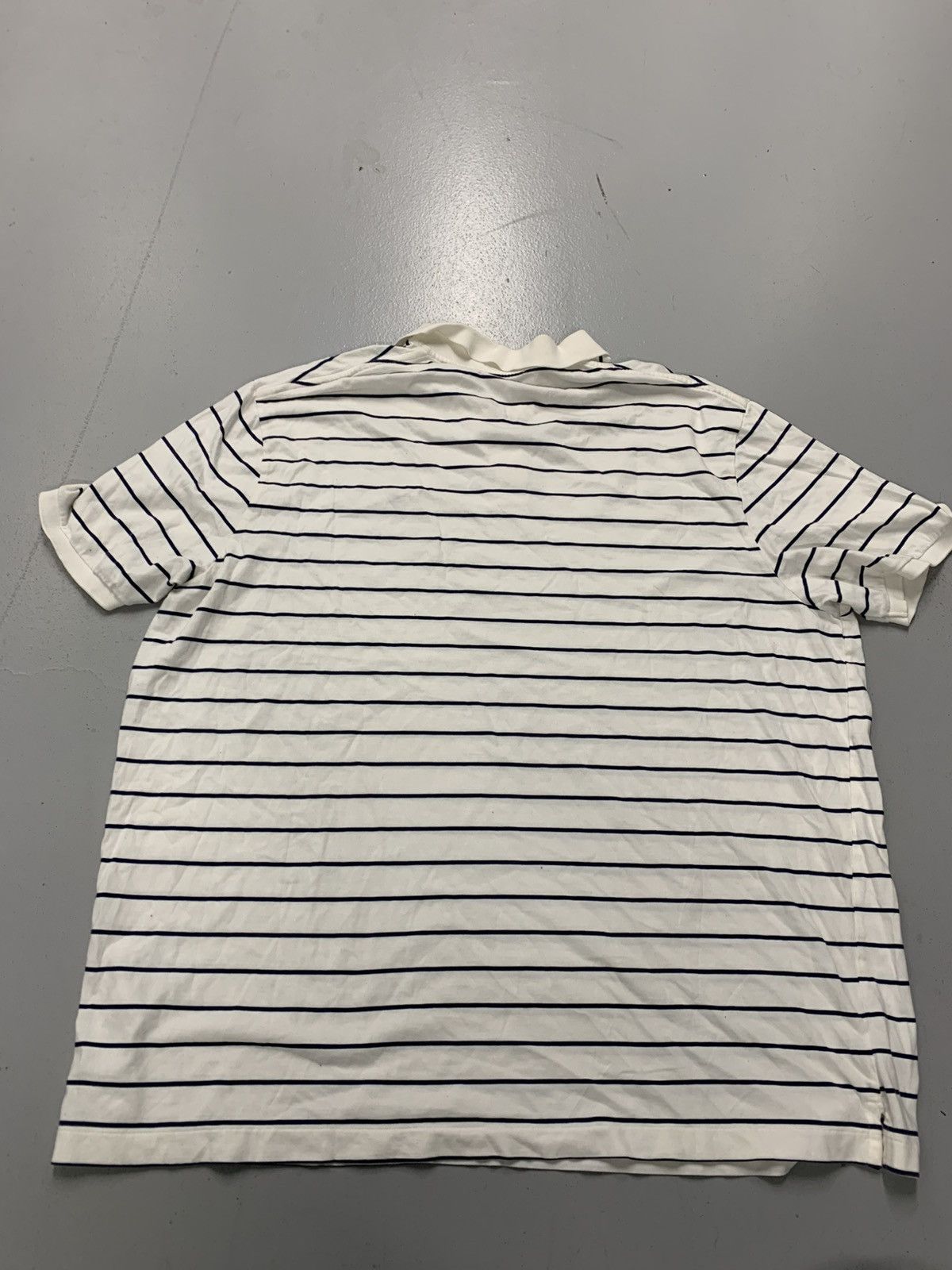 Polo Ralph Lauren Polo Ralph Lauren Navy Stripe Polo Shirt XXL Size US XXL / EU 58 / 5 - 5 Thumbnail