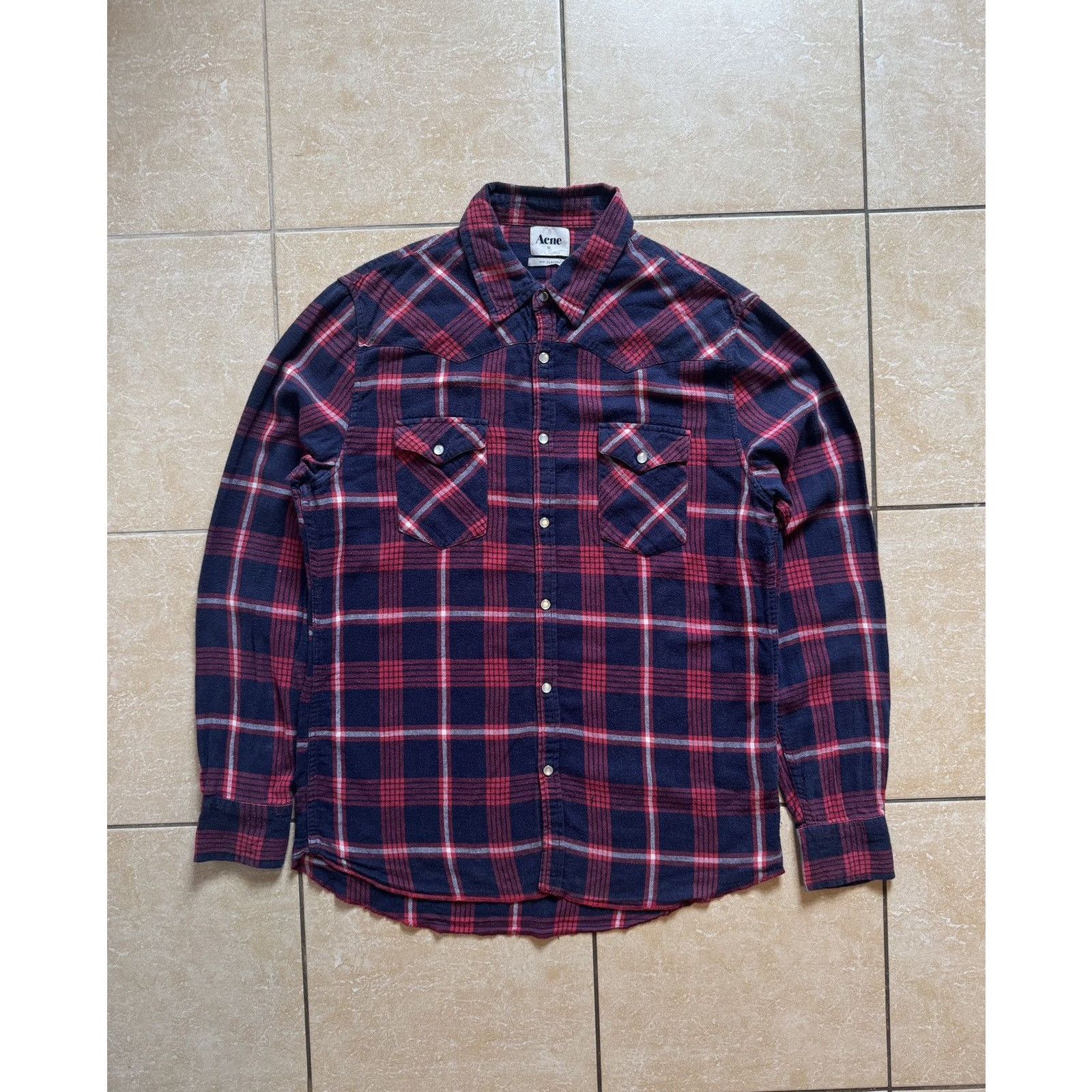 Acne Studios Vintage Acne Studios Western AW10 Check Cowboys Shirt Size US L / EU 52-54 / 3 - 2 Thumbnail