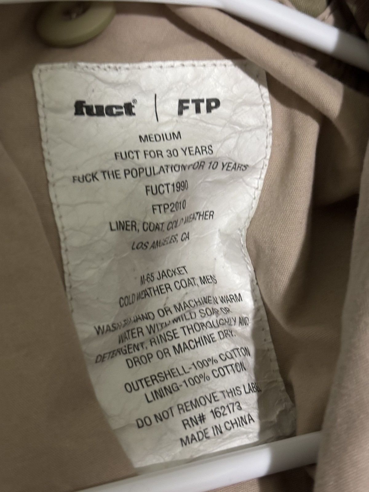 FUCT × Fuck The Population FTP/FUCT Camo Cold weather LVL3 Size US M / EU 48-50 / 2 - 6 Thumbnail