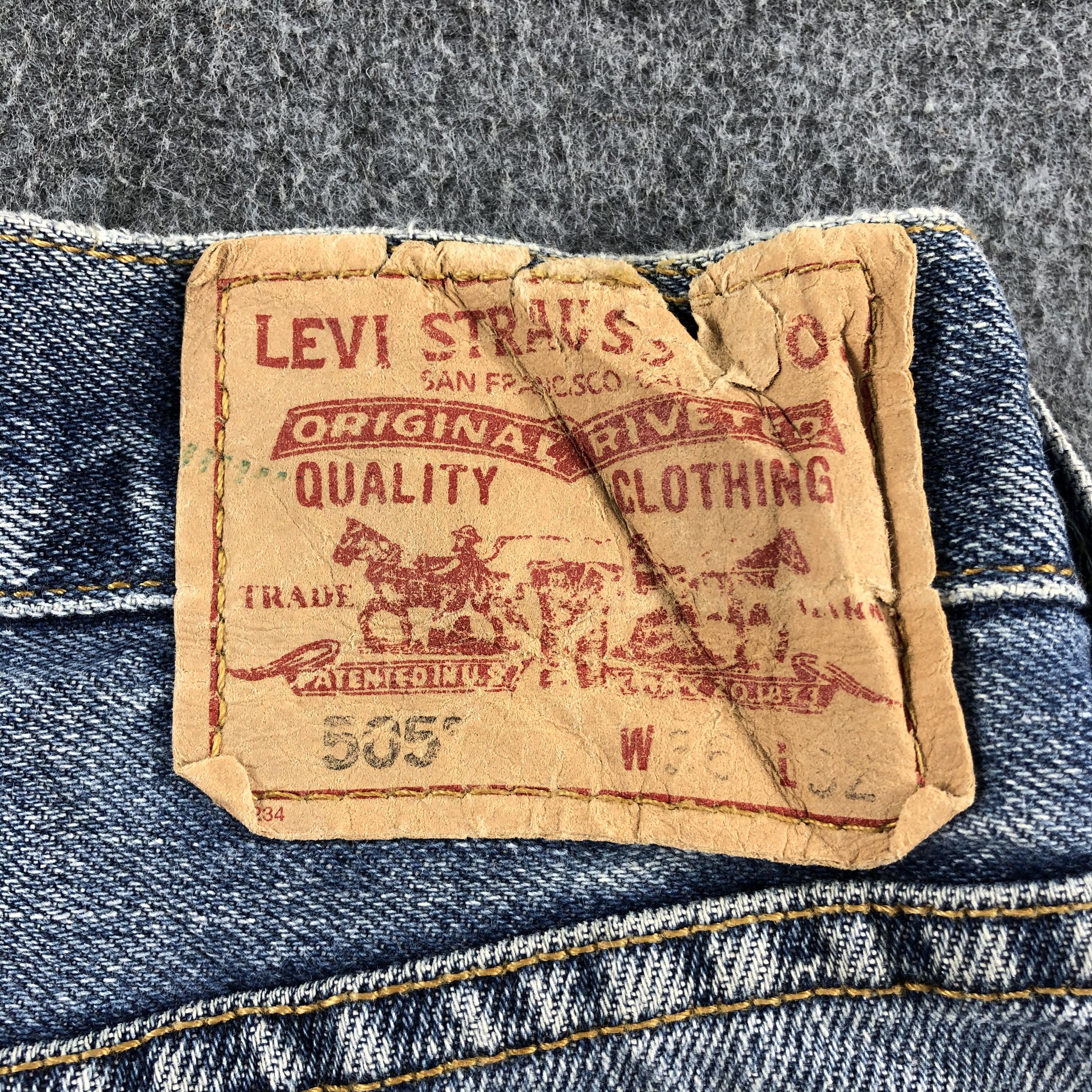 Levi's Vintage Blue Wash Levis 505 Jeans-J2505 Size US 36 / EU 52 - 5 Thumbnail