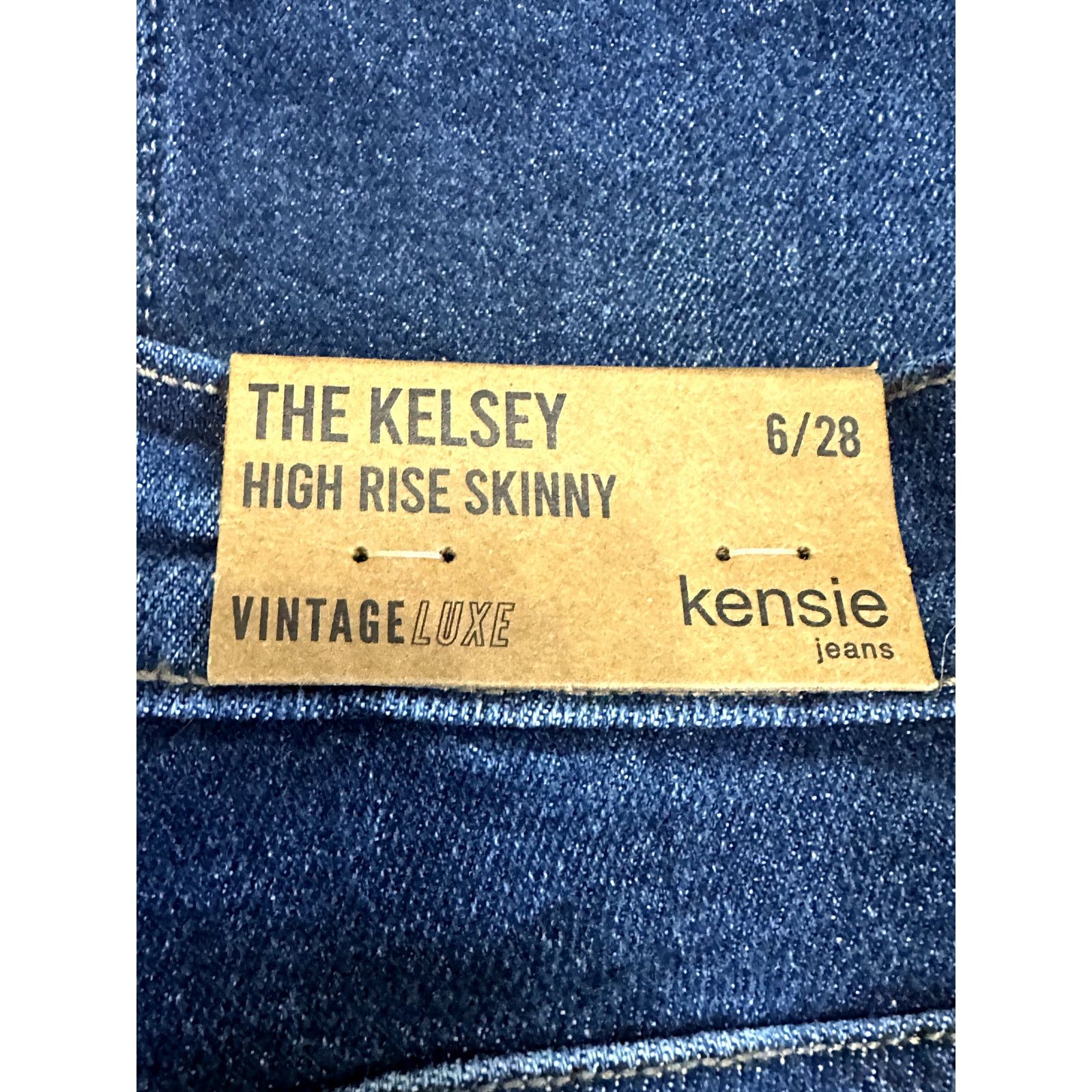 Other Kensie Jeans High-Rise Skinny Raw Hem Denim Blue Womens 6/28 Size 28" / US 6 / IT 42 - 8 Thumbnail