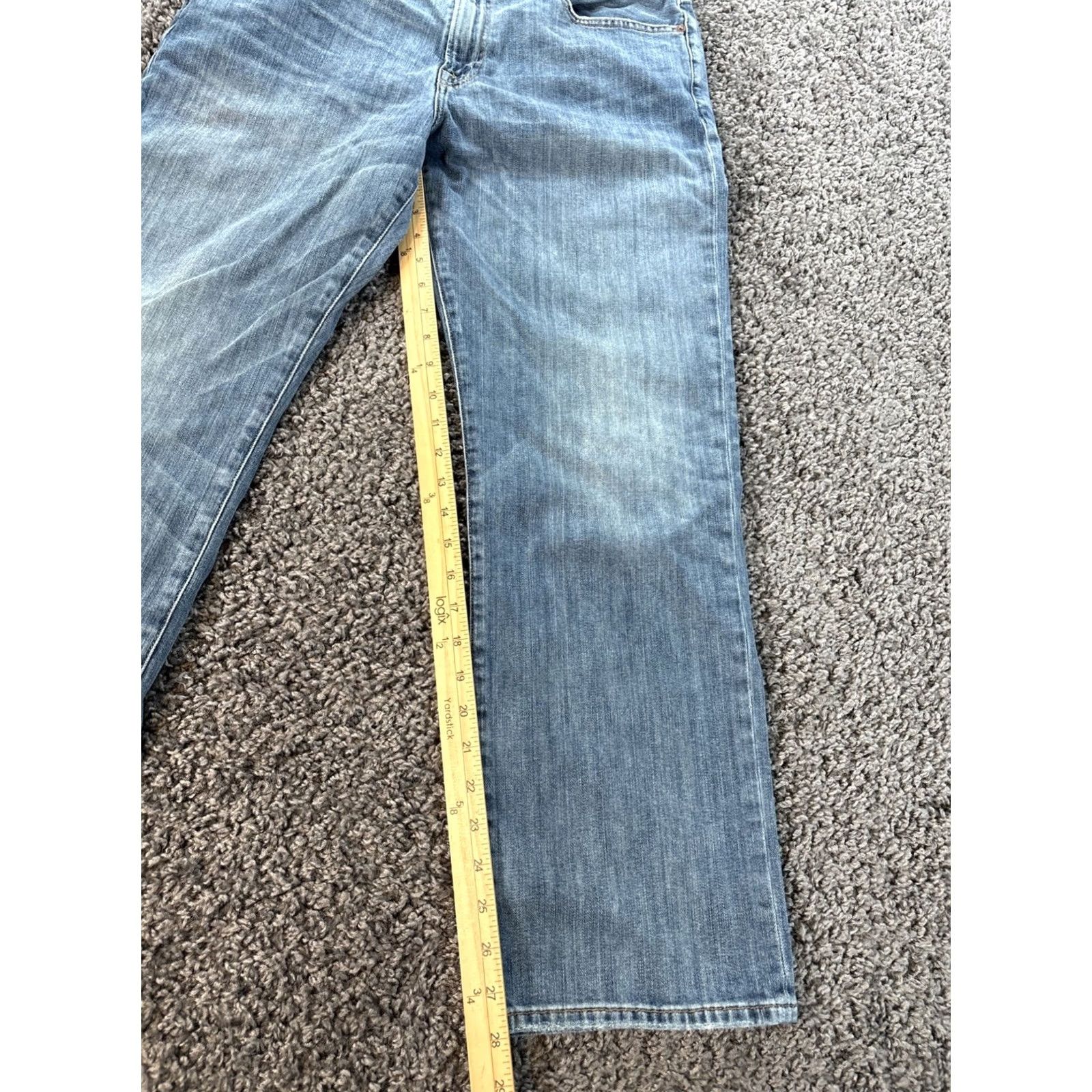 Lucky Brand Lucky Brand Jeans Mens Straight Blue 34x28 Medium Wash Denim Size US 34 / EU 50 - 2 Thumbnail