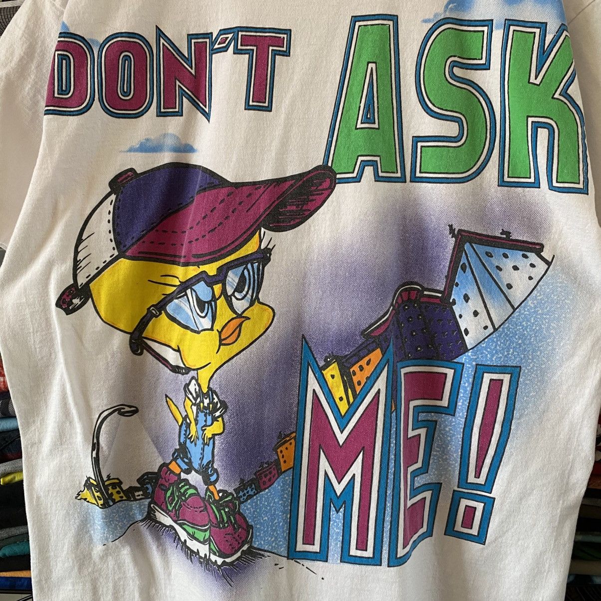 Warner Bros Vintage Looney Tunes T-Shirt All Over Print Tweety Bird 90s Size US XXL / EU 58 / 5 - 3 Thumbnail