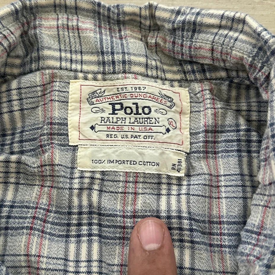 Polo Ralph Lauren Vintage Polo Ralph Lauren Western Pearl Snap Button Shirt Size US XL / EU 56 / 4 - 4 Thumbnail